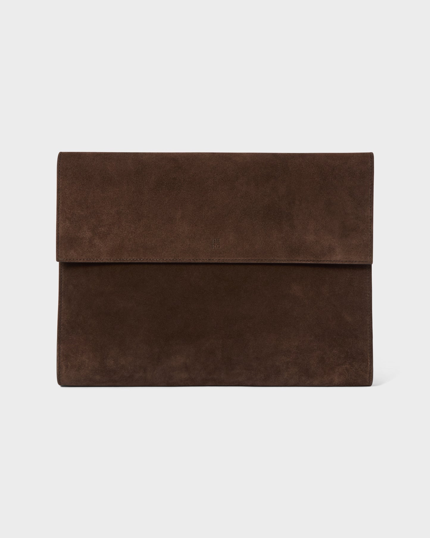 Suede Laptop Portfolio - Dark Brown Berg&Berg