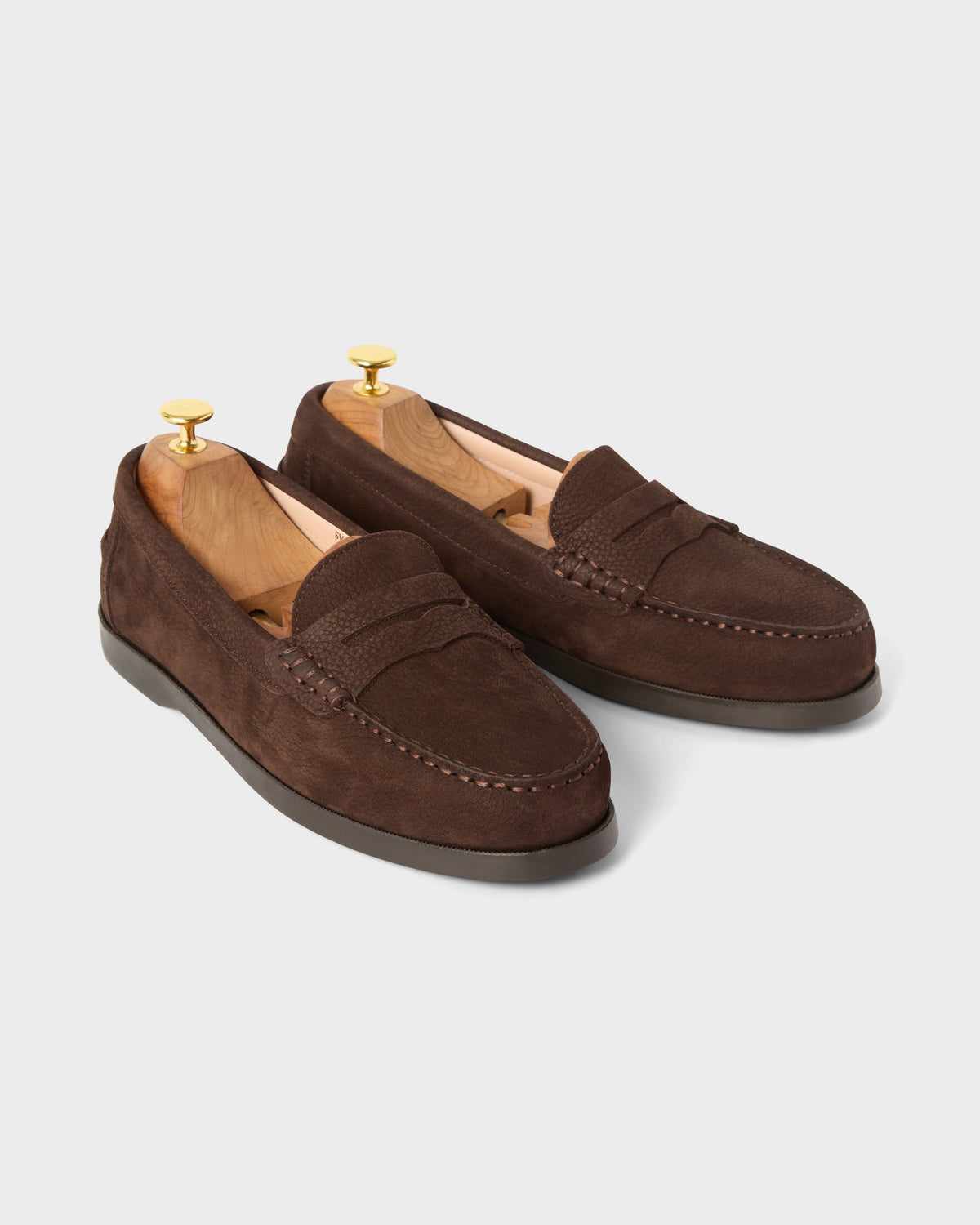 Svante Beef Roll Penny Loafer - Dark Brown Grain Berg & Berg