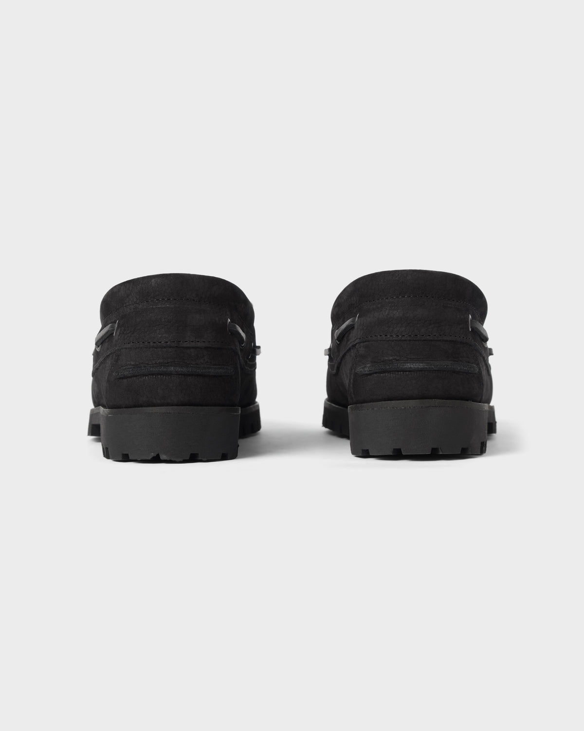 Sixten Chunky Boat Shoe - Black Grain Berg & Berg