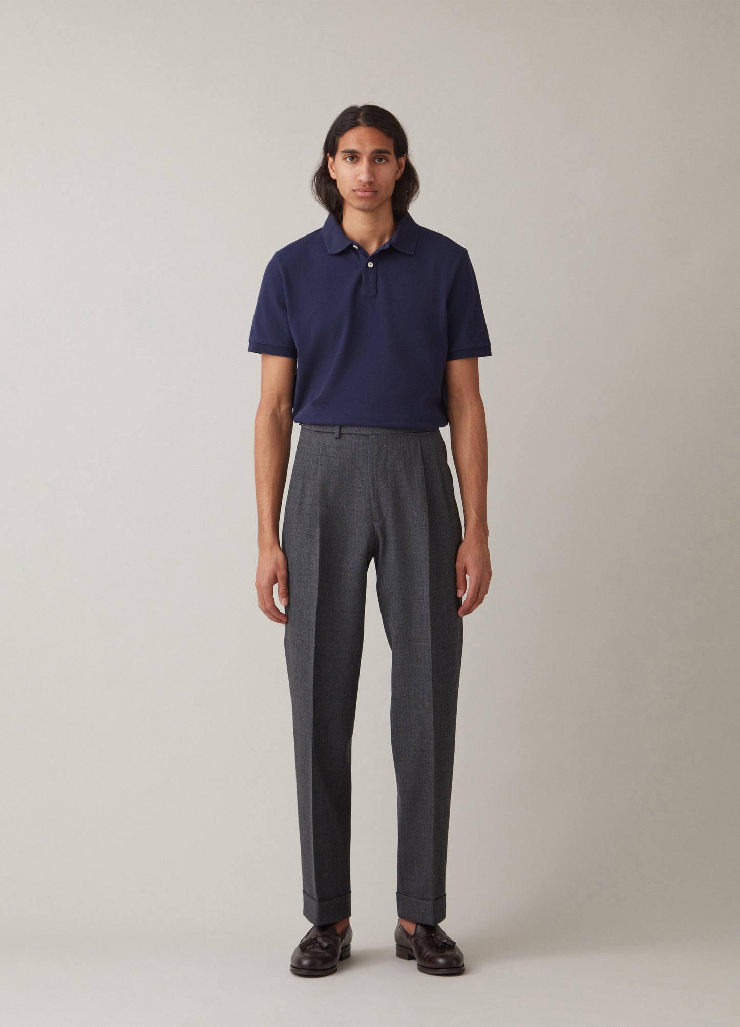 Ture Short Sleeve Polo Shirt - Navy Berg & Berg