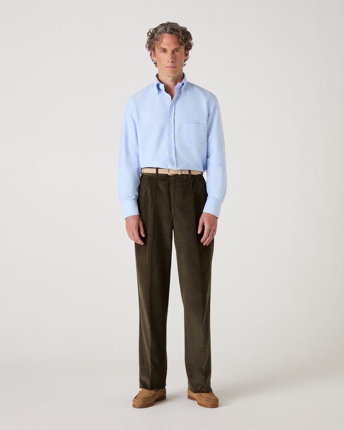 Ferdinand Oxford Button Down Shirt - Light Blue Berg & Berg