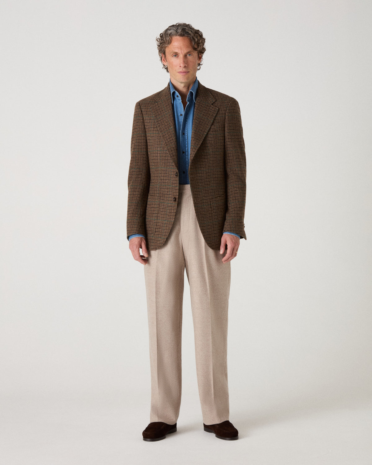 Dag Sport Tweed Jacket - Brown/Green Berg & Berg