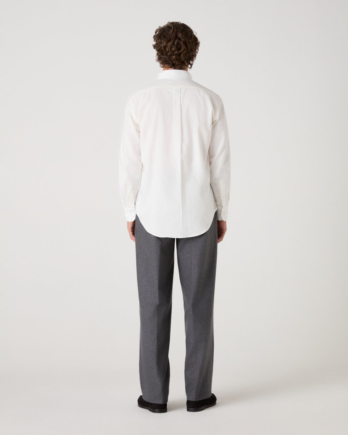Ferdinand Brushed Twill Shirt - Cream Berg & Berg