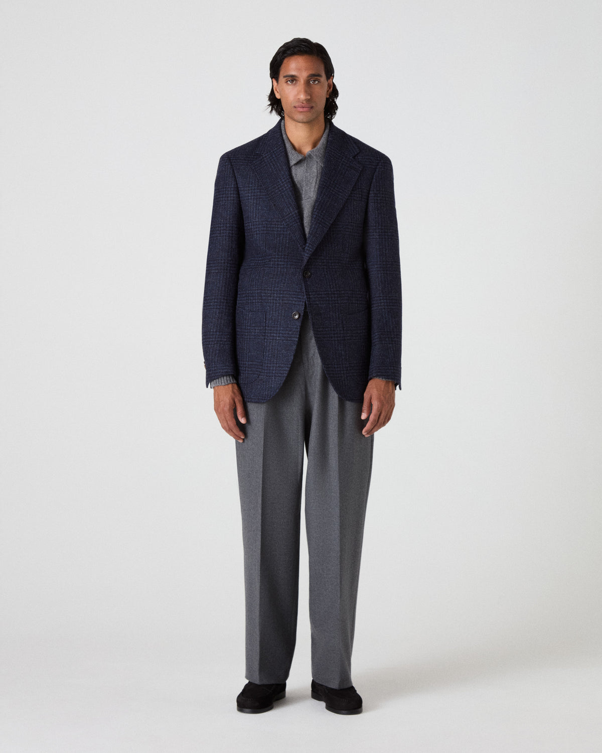 Dag Sport Tweed Jacket - Navy/Blue Glen Berg & Berg