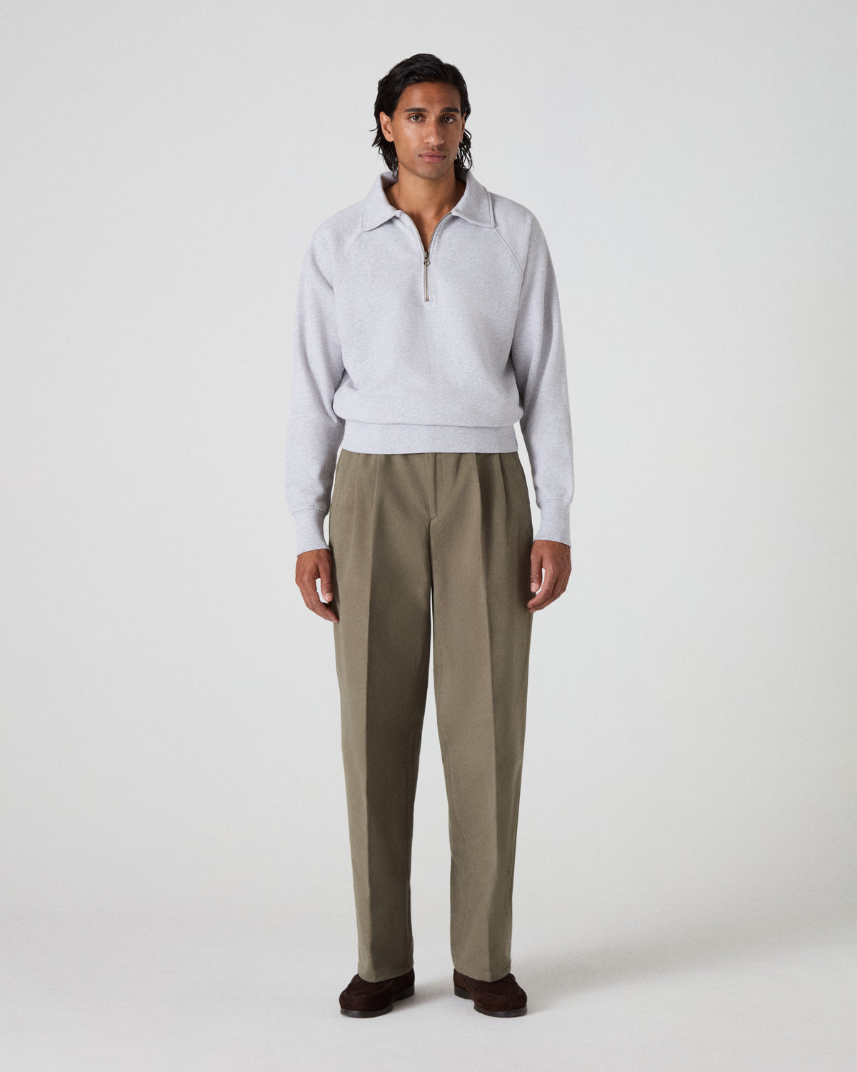 Antonello Cotton Trousers - Lovat Berg & Berg