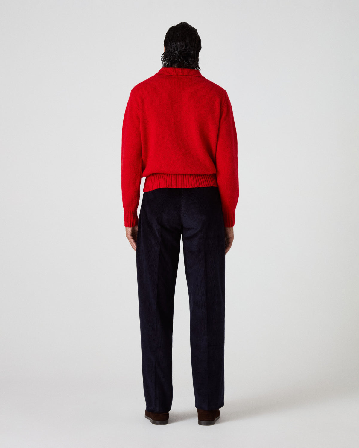 Antonello Corduroy Trousers - Dark Navy Berg & Berg
