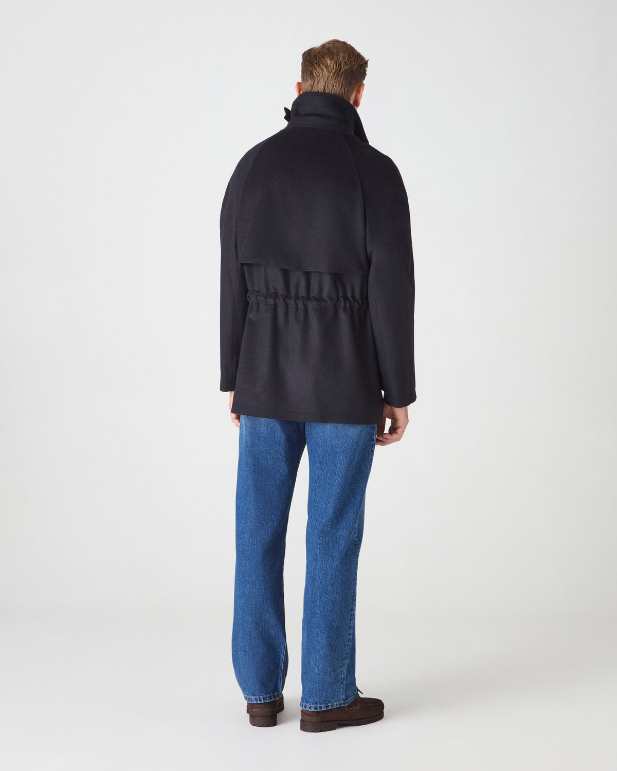 Nils Wool/Cashmere Raglan Jacket - Navy Berg & Berg