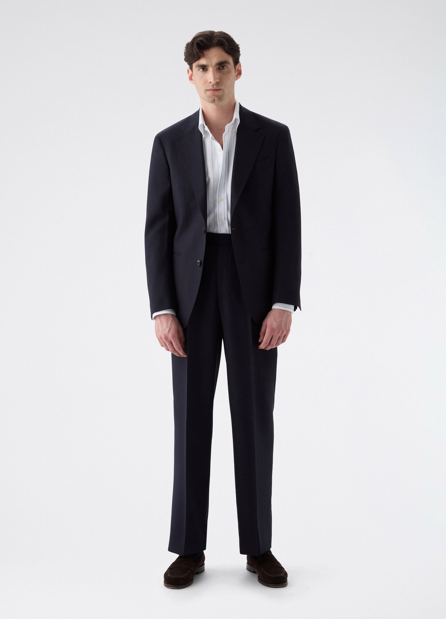 Don High Twist Suit Jacket - Navy | Berg & Berg