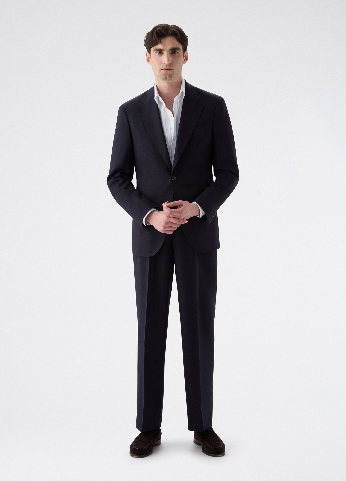 Don High Twist Suit Jacket - Navy | Berg & Berg