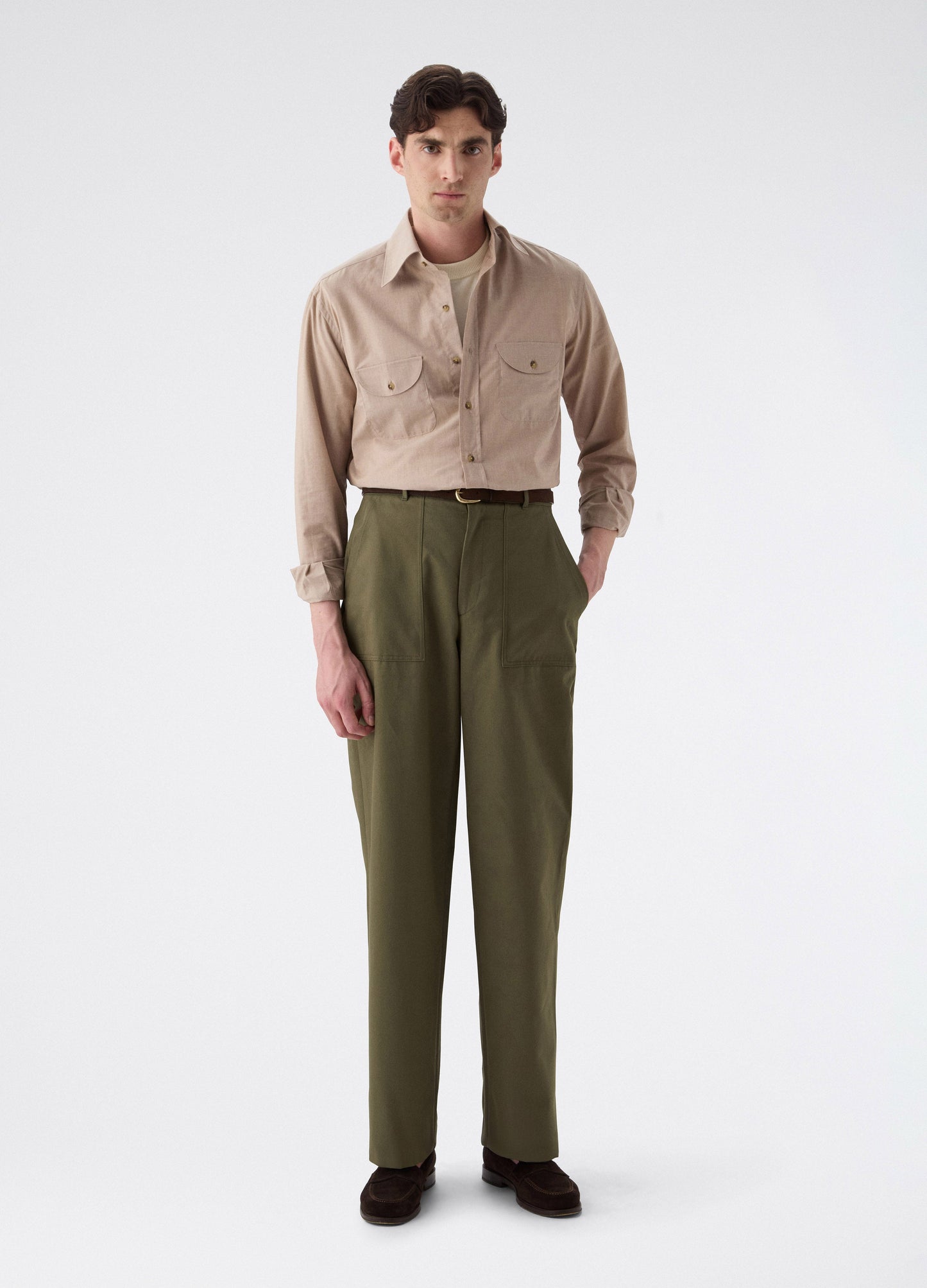 Albert Fatigue Trousers - Olive | Berg & Berg