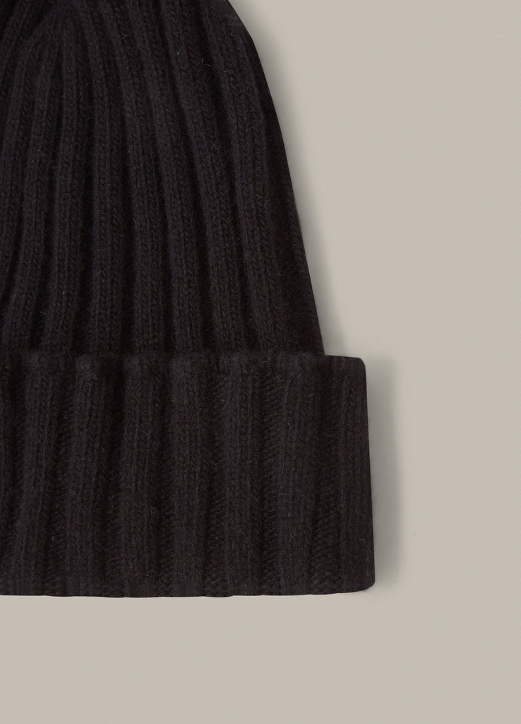 Merino/Cashmere Knit Hat - Black – Berg & Berg