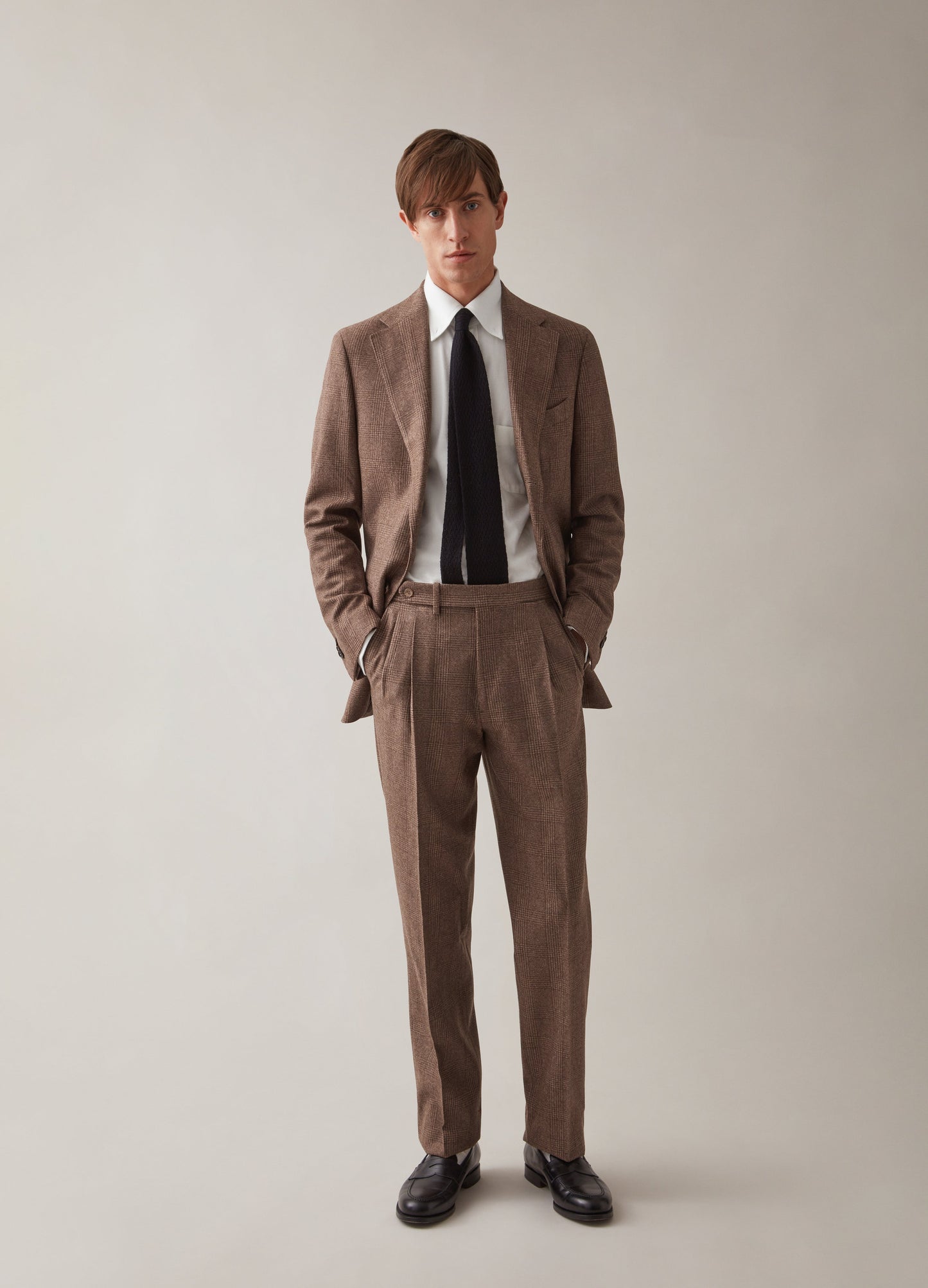 Dan Flannel Blazer - Brown Glencheck Berg & Berg