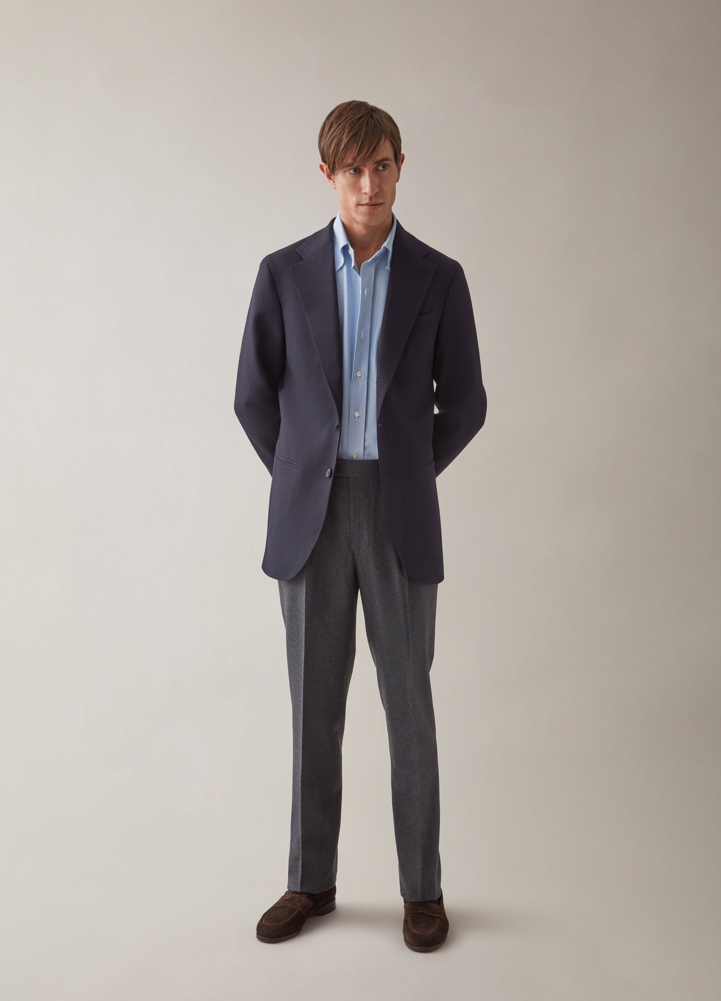 Dan Cavalry Twill Blazer - Navy Berg & Berg