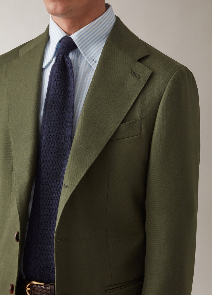 Antonio Cavalry Twill Trousers - Olive – Berg & Berg