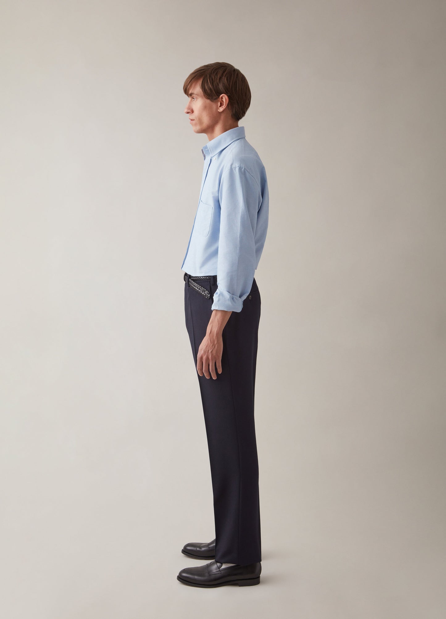 Alfie Cavalry Twill Trousers - Navy Berg & Berg