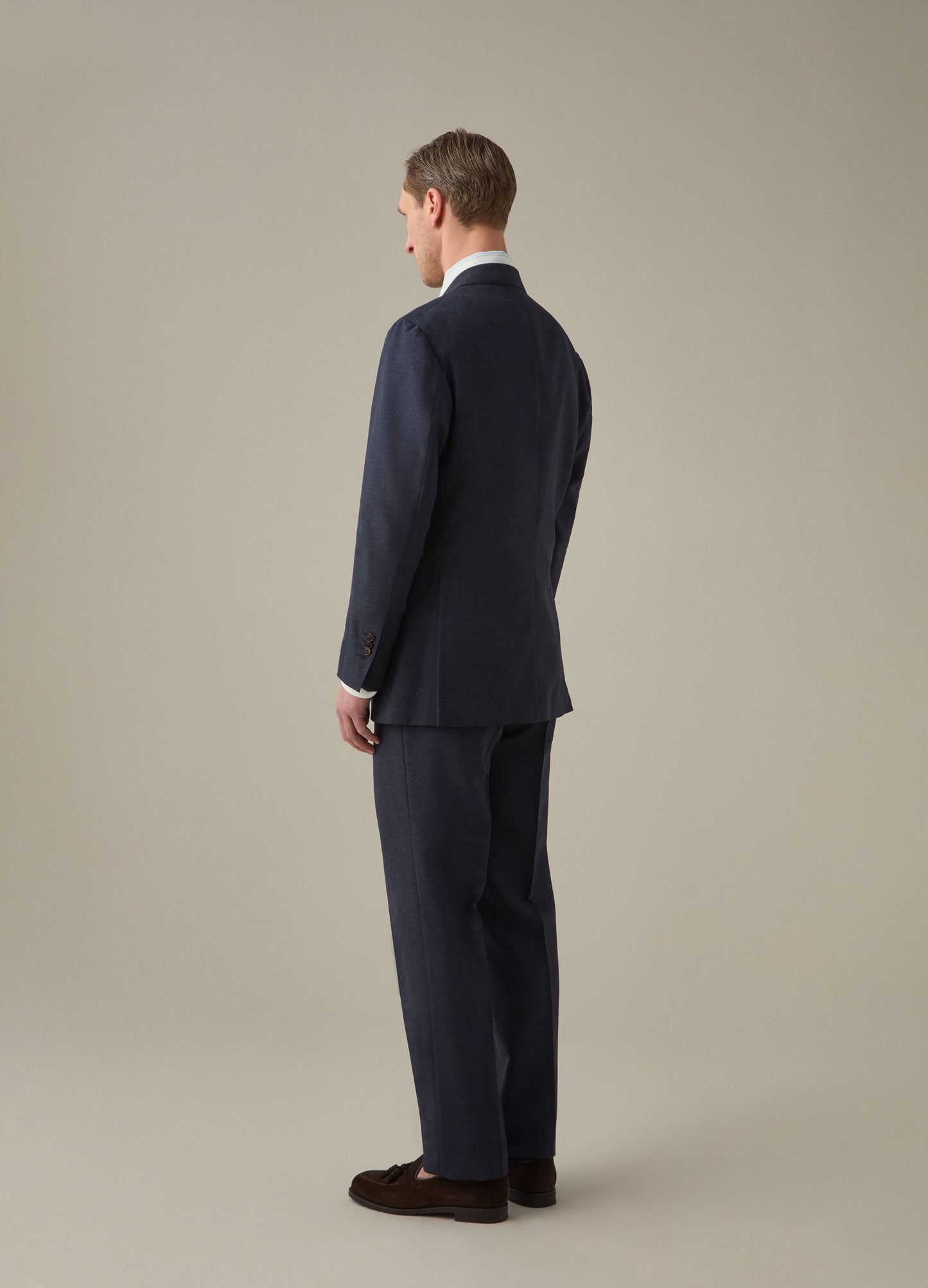 Don High Twist Suit Jacket - Air Force Berg & Berg