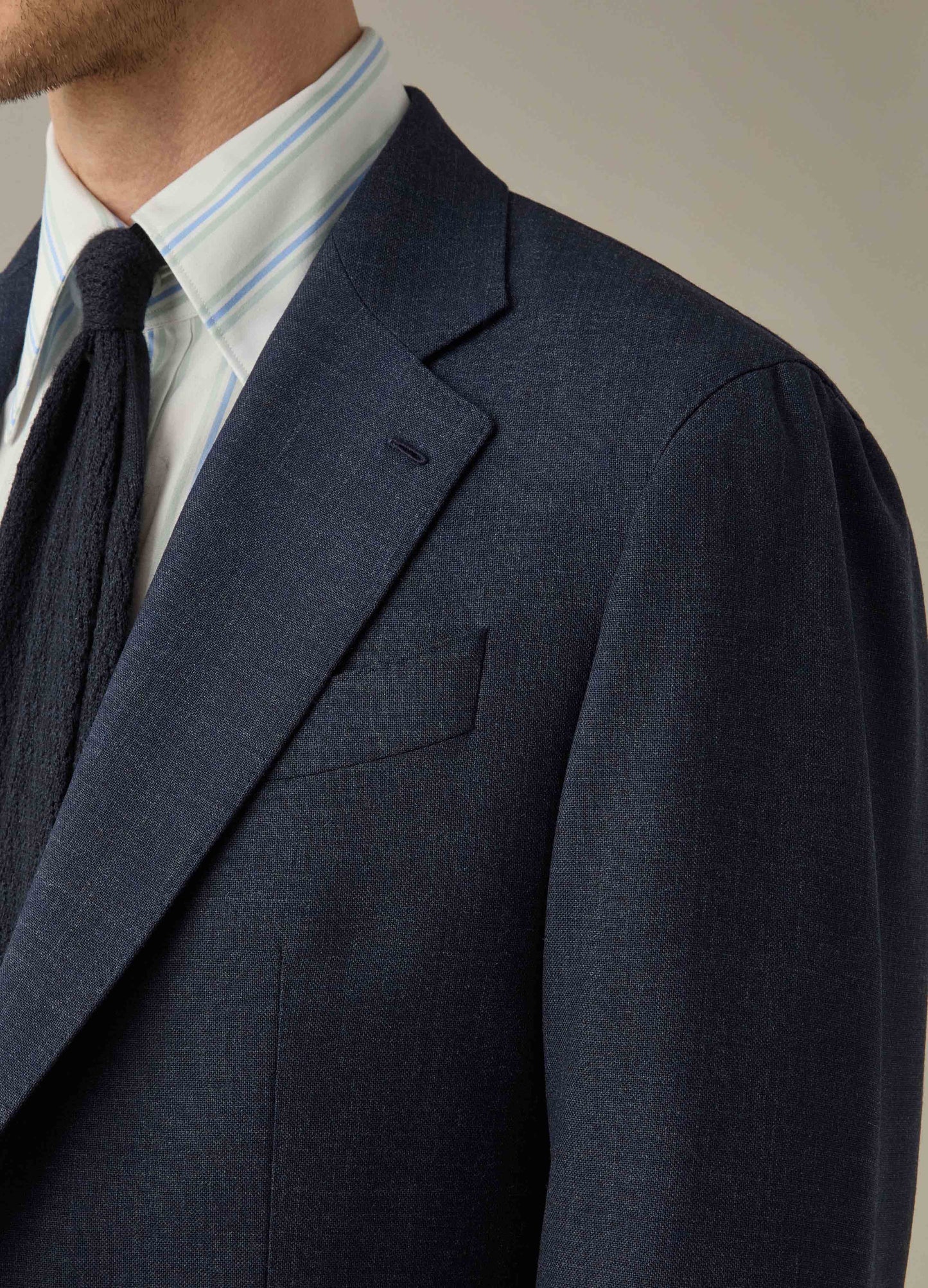 Don High Twist Suit Jacket - Air Force Berg & Berg