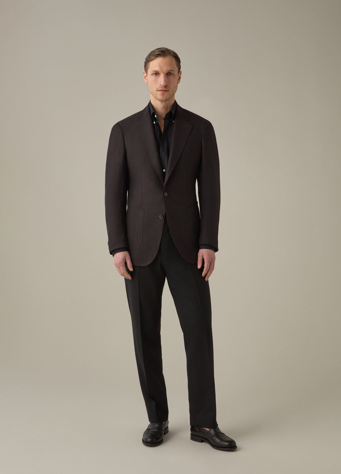 Don Sport Herringbone Jacket - Dark Chocolate Berg & Berg