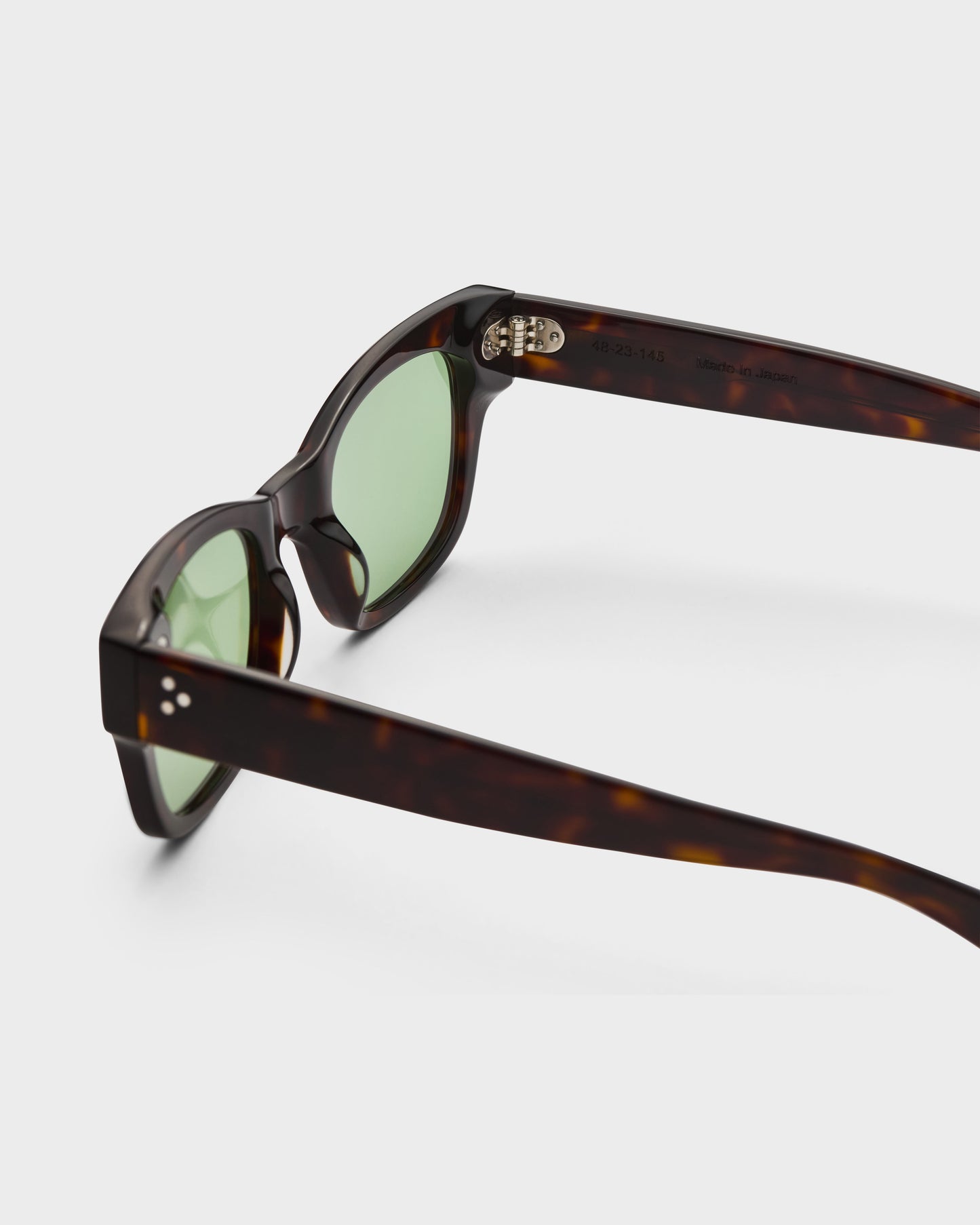 Gustav Sunglasses - Dark Brown Tortoise/Green Lenses bergbergstore