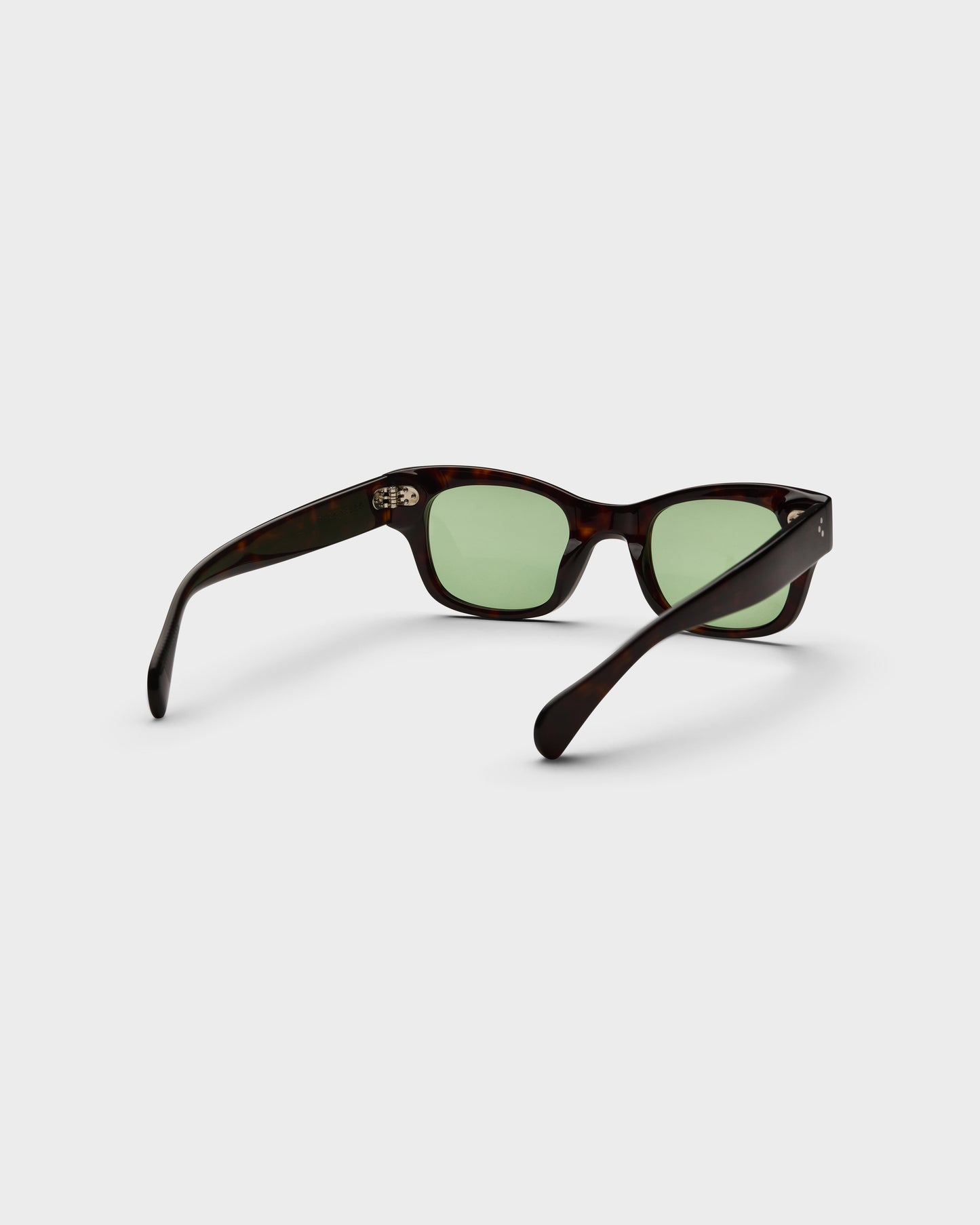 Gustav Sunglasses - Dark Brown Tortoise/Green Lenses bergbergstore