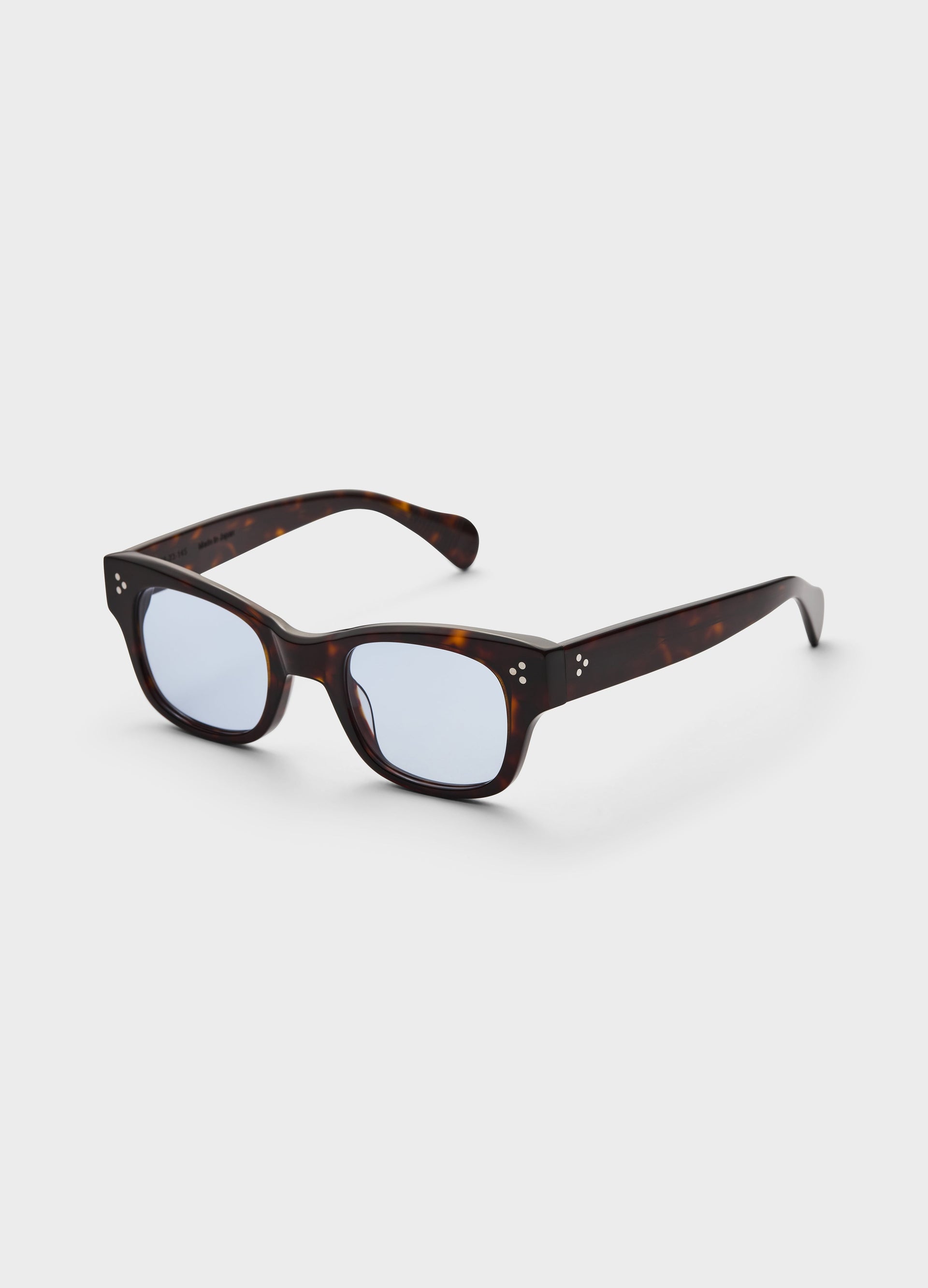 Gustav Sunglasses - Dark Brown Tortoise/Blue Lenses bergbergstore