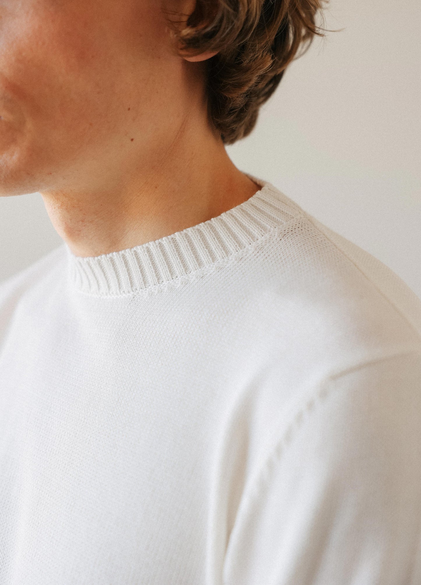 Ben Crewneck Sweater - Ecru Berg & Berg