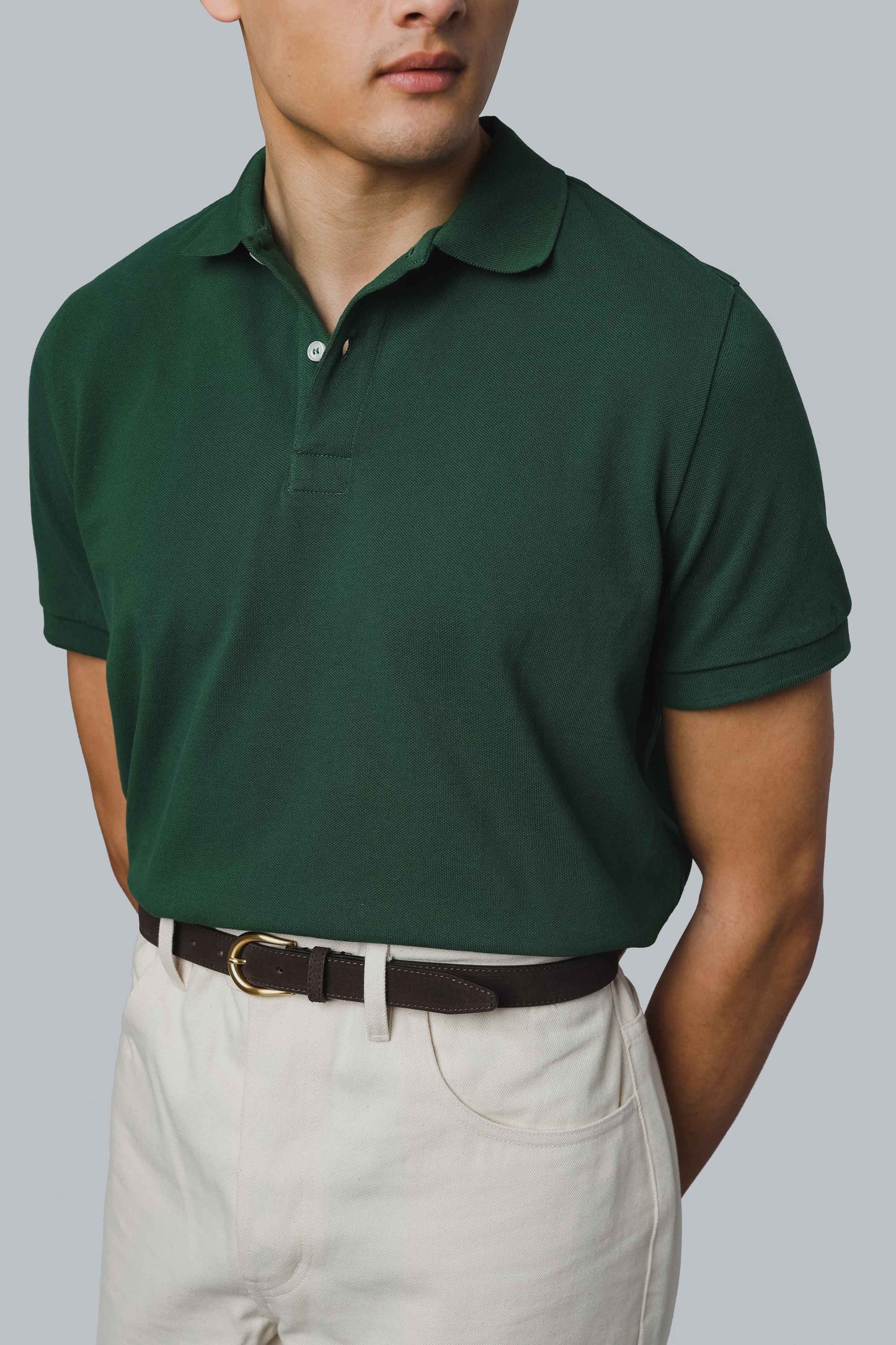 Tage Short Sleeve Polo Shirt - Dark Green Berg & Berg