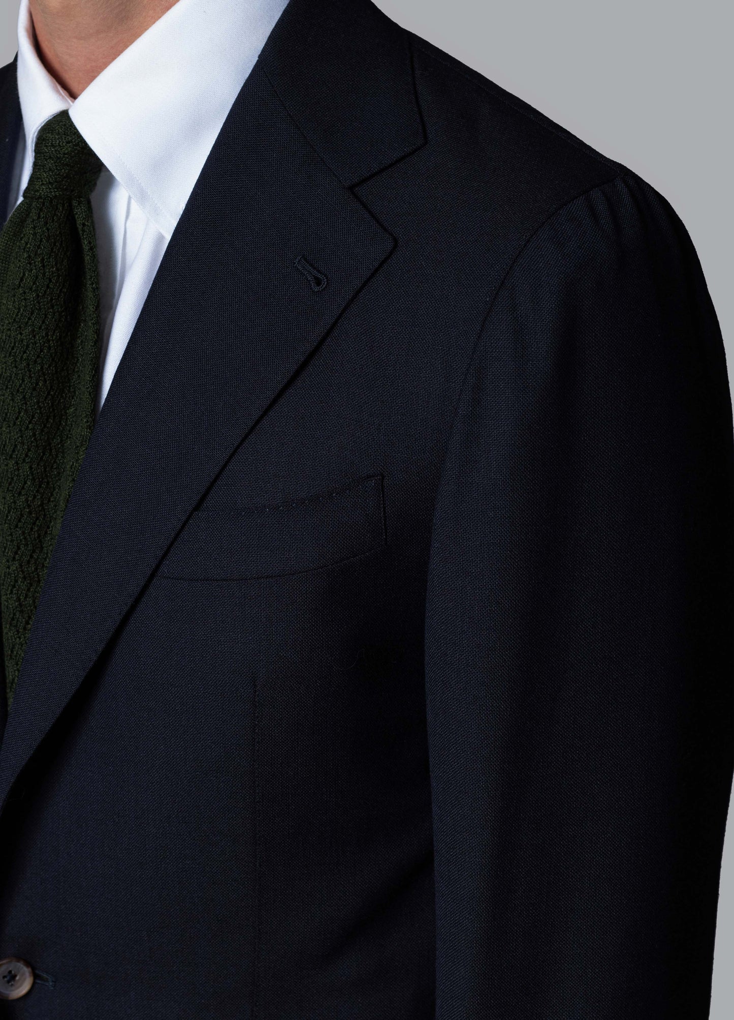 Dan High Twist Blazer - Navy | Berg & Berg