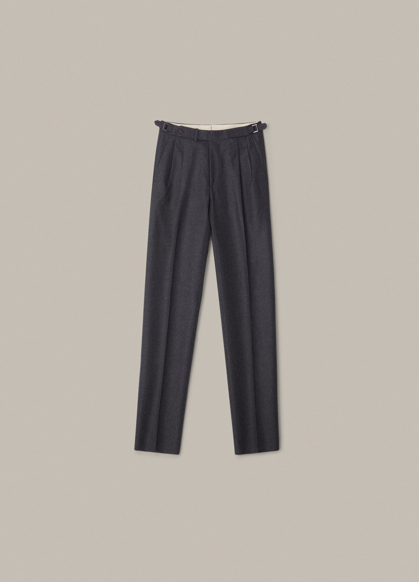 Antonio Flannel Trousers - Mid Grey Berg & Berg