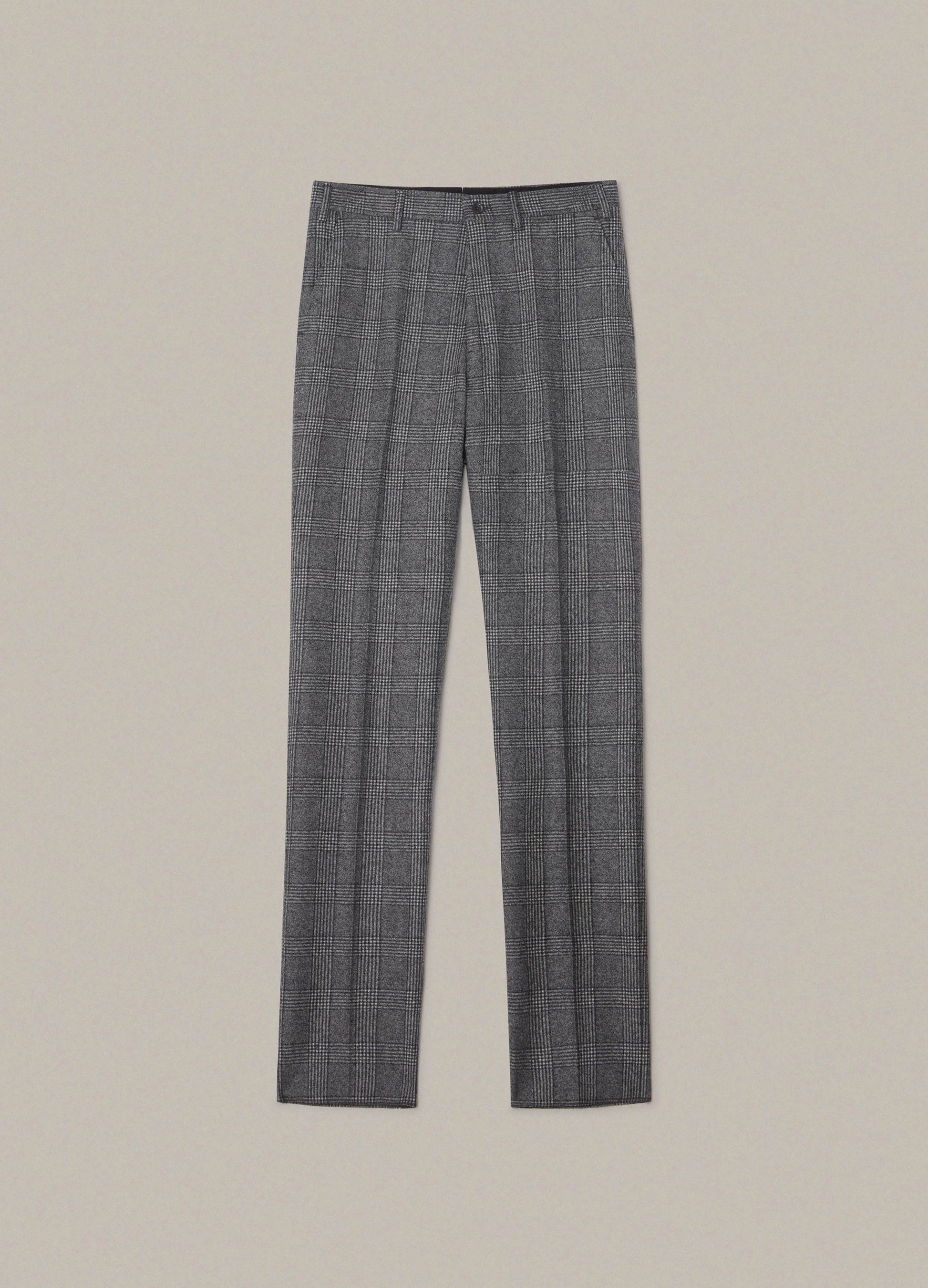 Alf Glencheck Flannel Trousers - Grey Berg & Berg