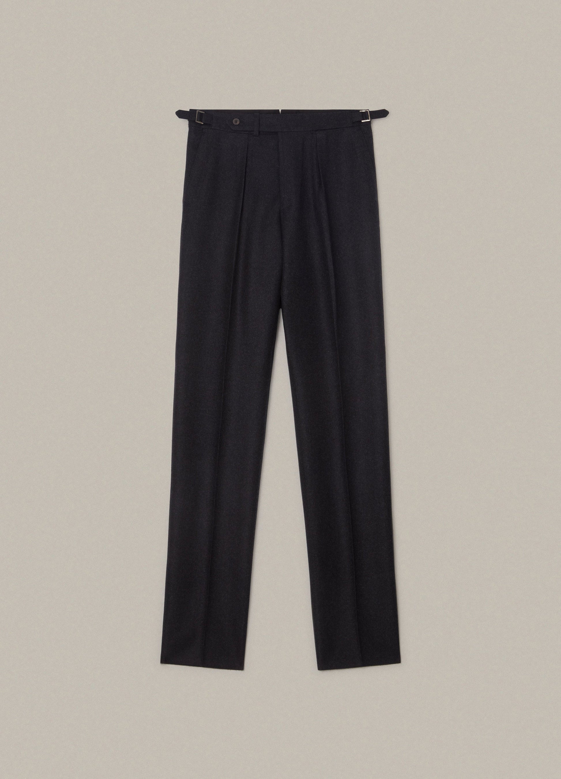 Arnold Flannel Trousers - Charcoal Berg & Berg