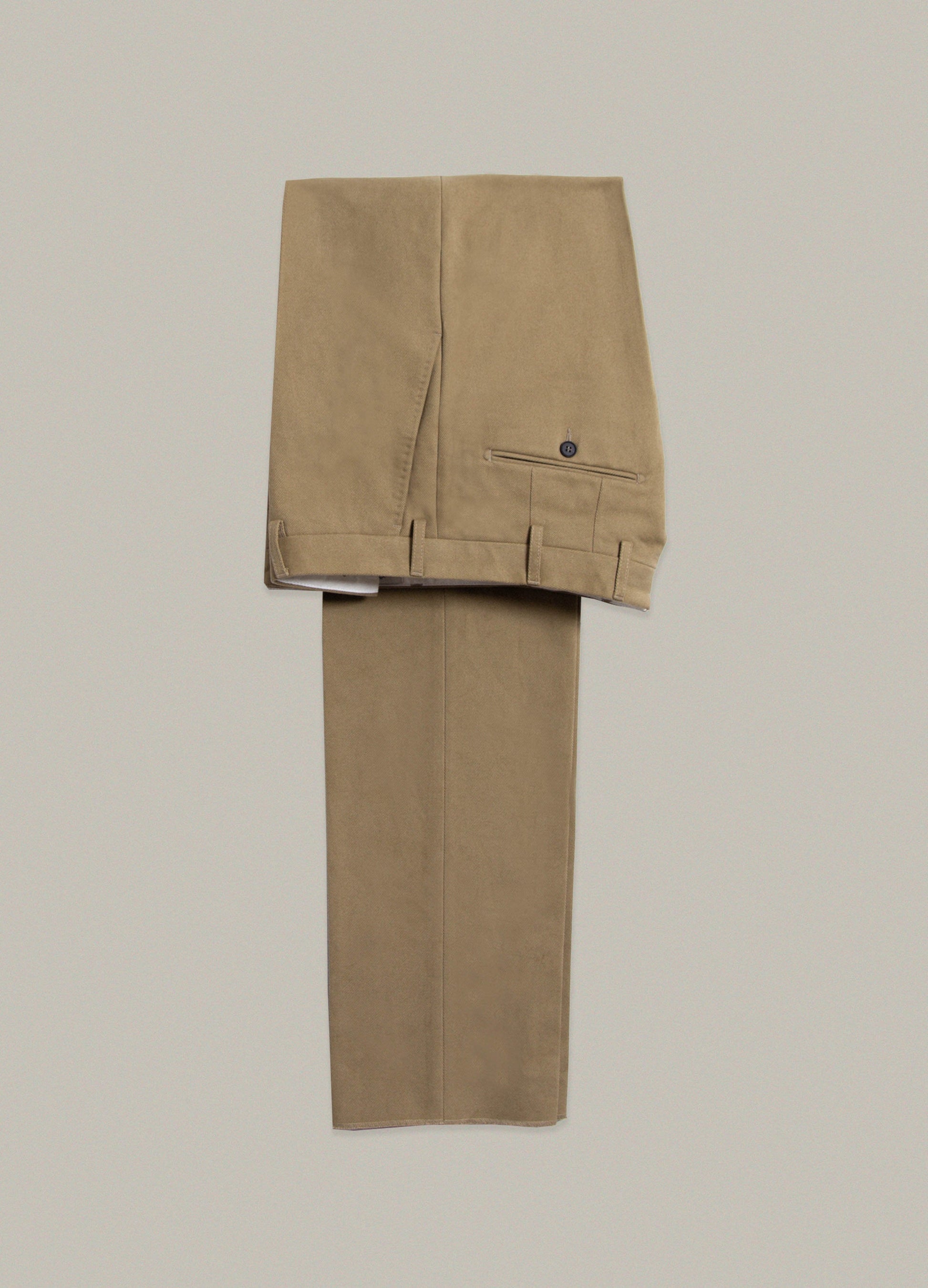 Alfie Cotton Trousers - Beige Berg & Berg