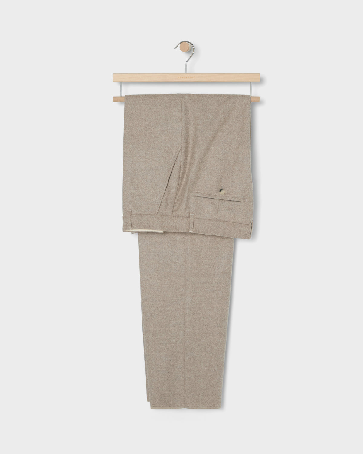 Alfredo Flannel Trousers - Sand Berg & Berg