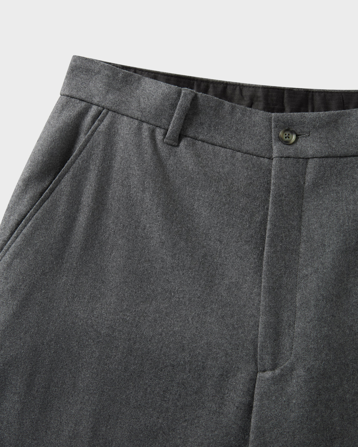 Alfredo Flannel Trousers - Mid Grey Berg & Berg