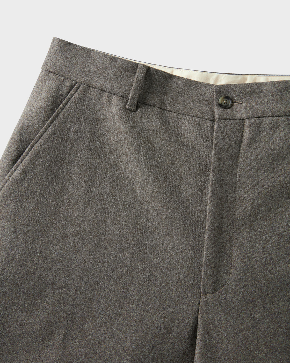 Alfredo Flannel Trousers - Taupe Berg & Berg