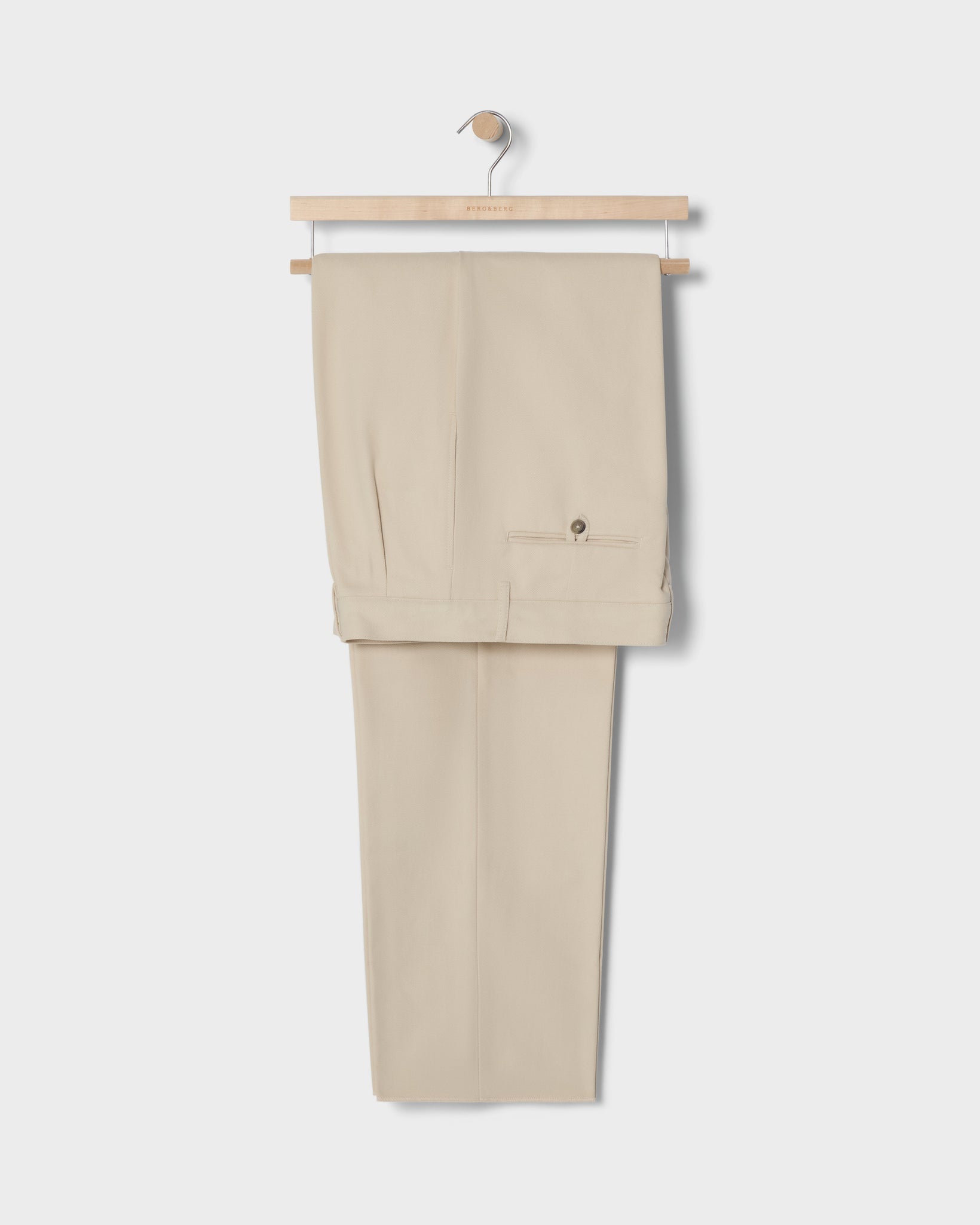 Antonello Cotton Trousers - Cream Berg & Berg