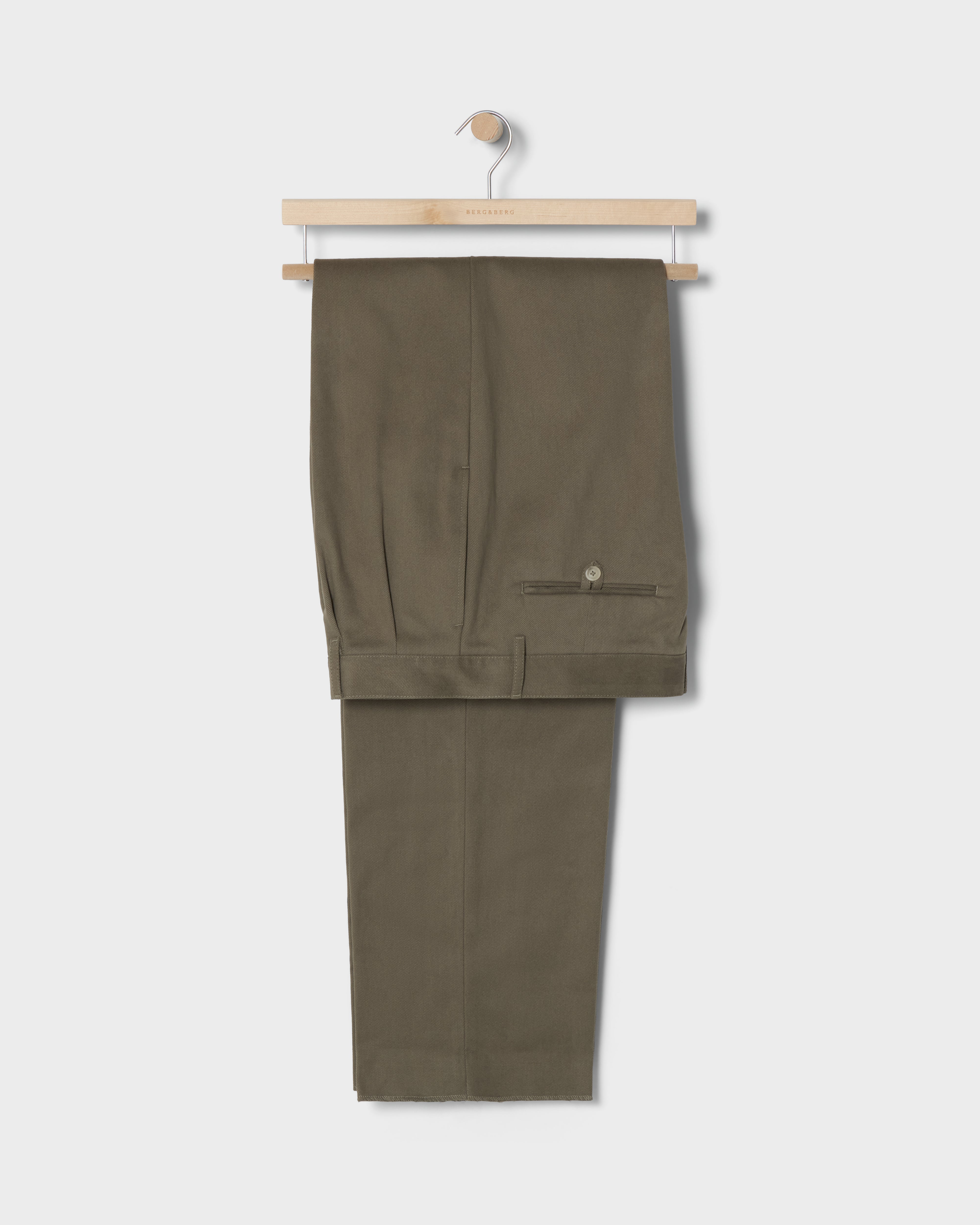 Antonello Cotton Trousers - Lovat Berg & Berg