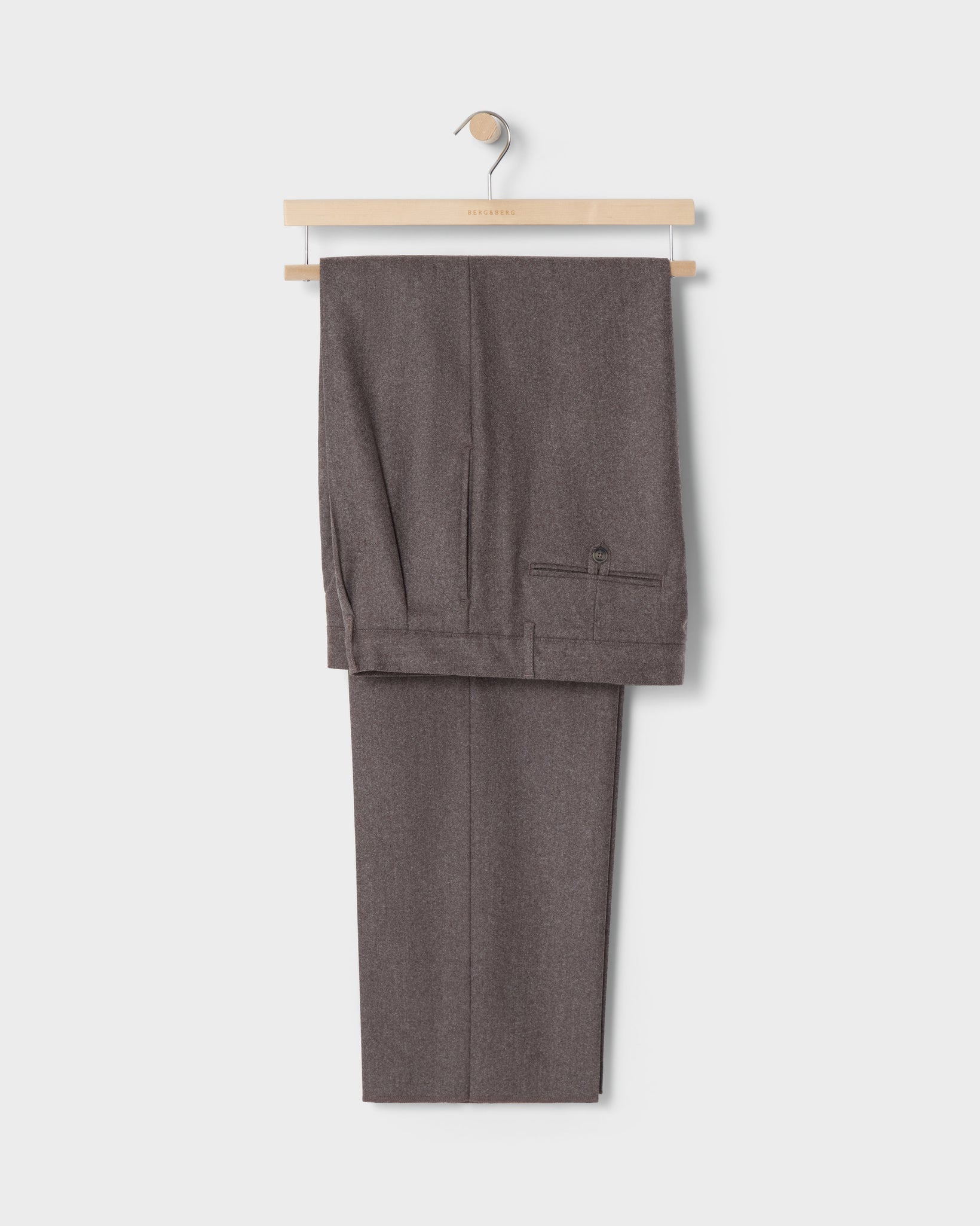 Antonello Flannel Trousers - Taupe Berg & Berg