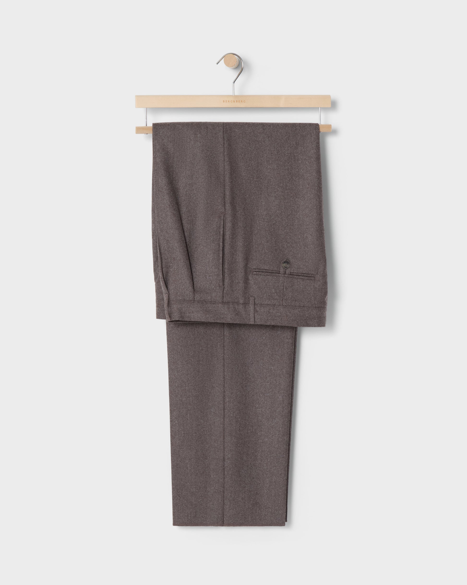 Antonello Flannel Trousers - Taupe Berg & Berg