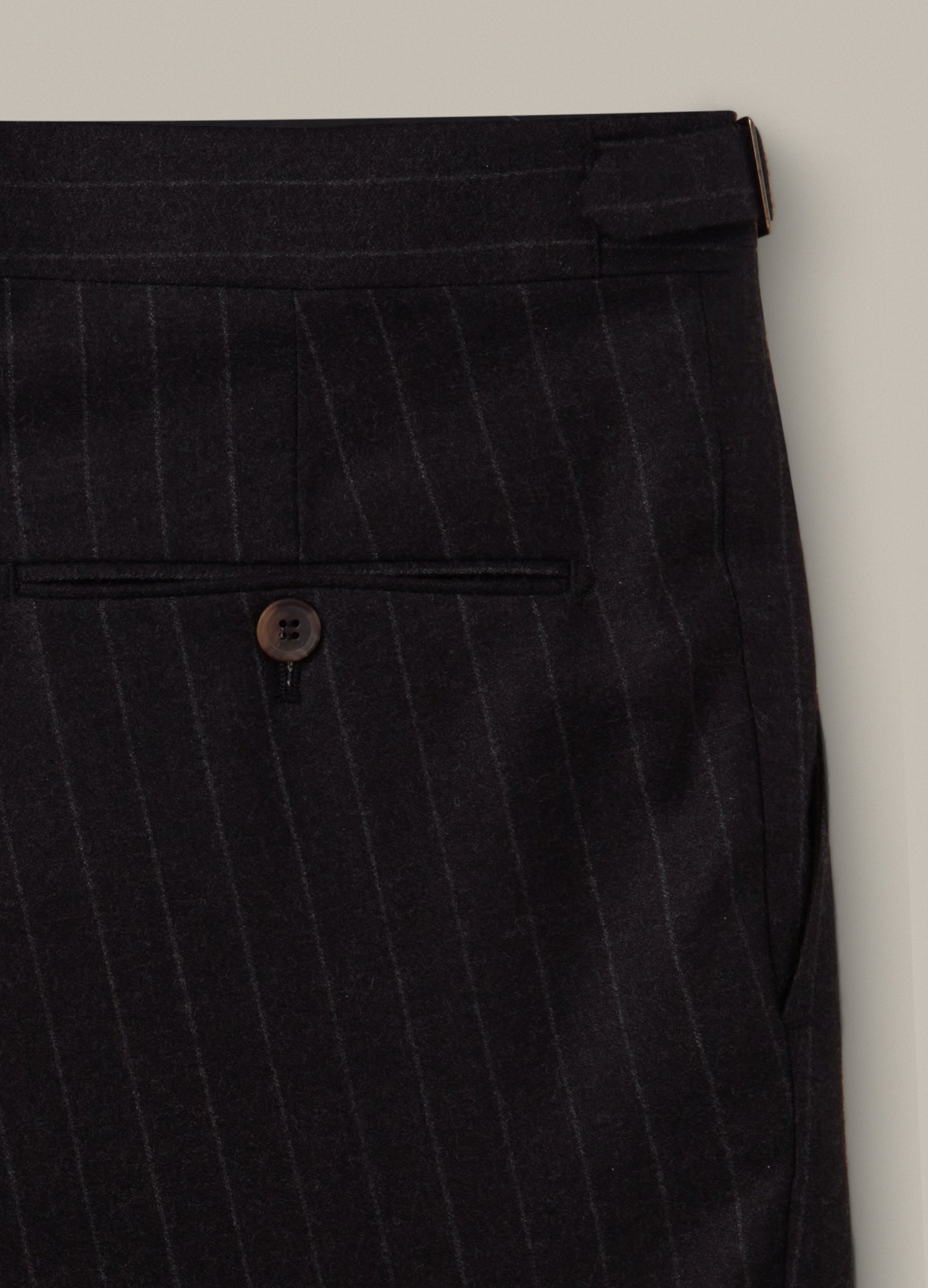 Antonio Chalk Stripe Trousers - Charcoal Berg & Berg