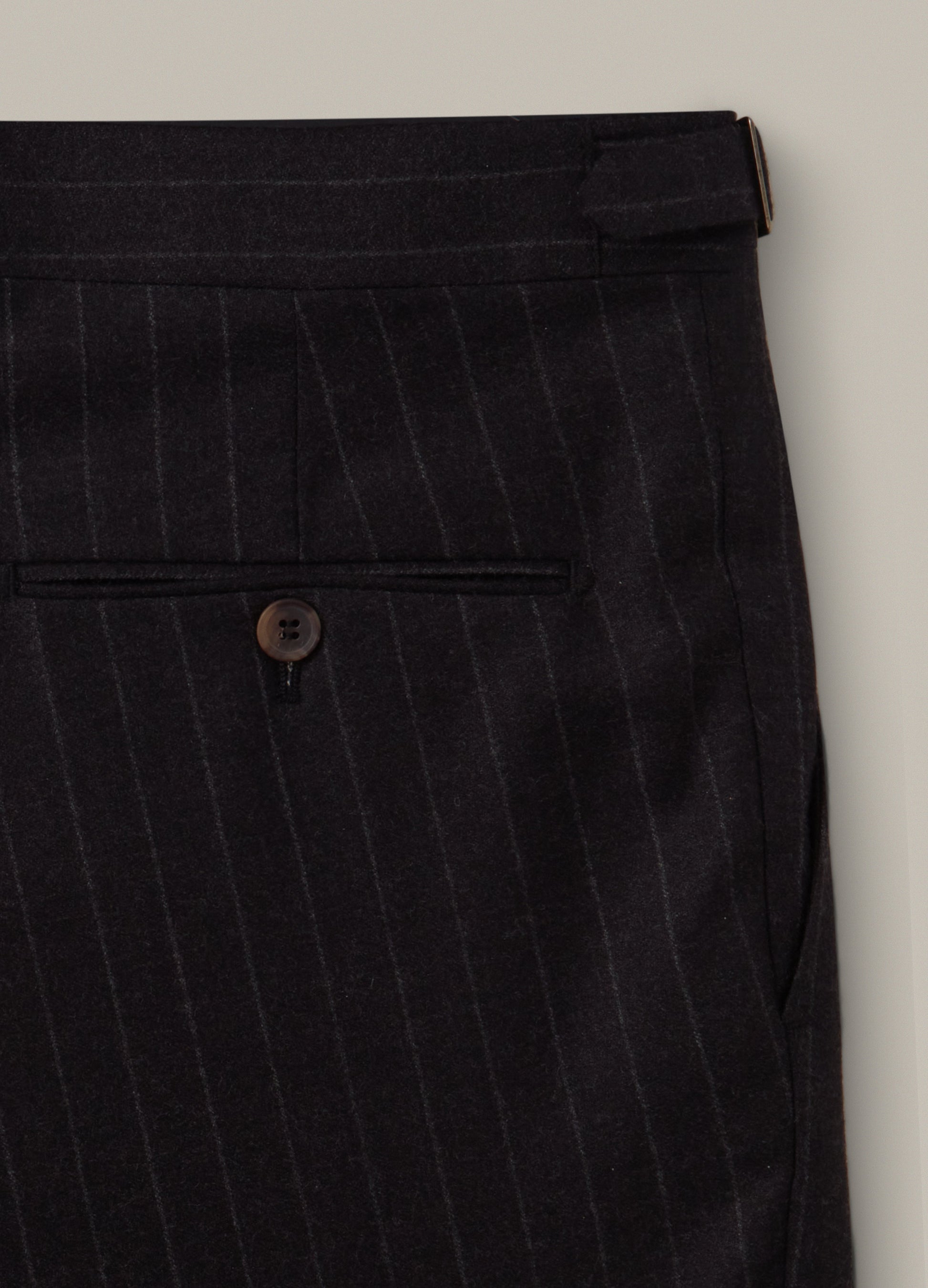 Antonio Chalk Stripe Trousers - Charcoal Berg & Berg