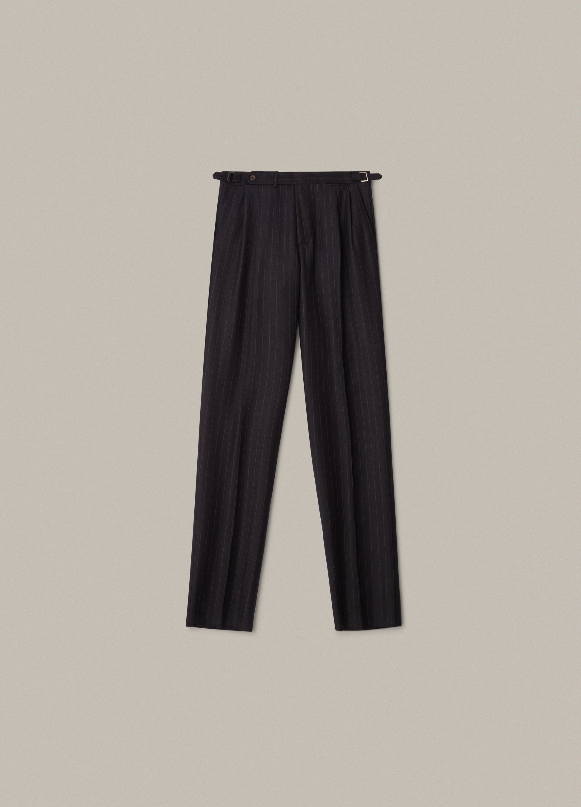 Antonio Chalk Stripe Trousers - Charcoal Berg & Berg