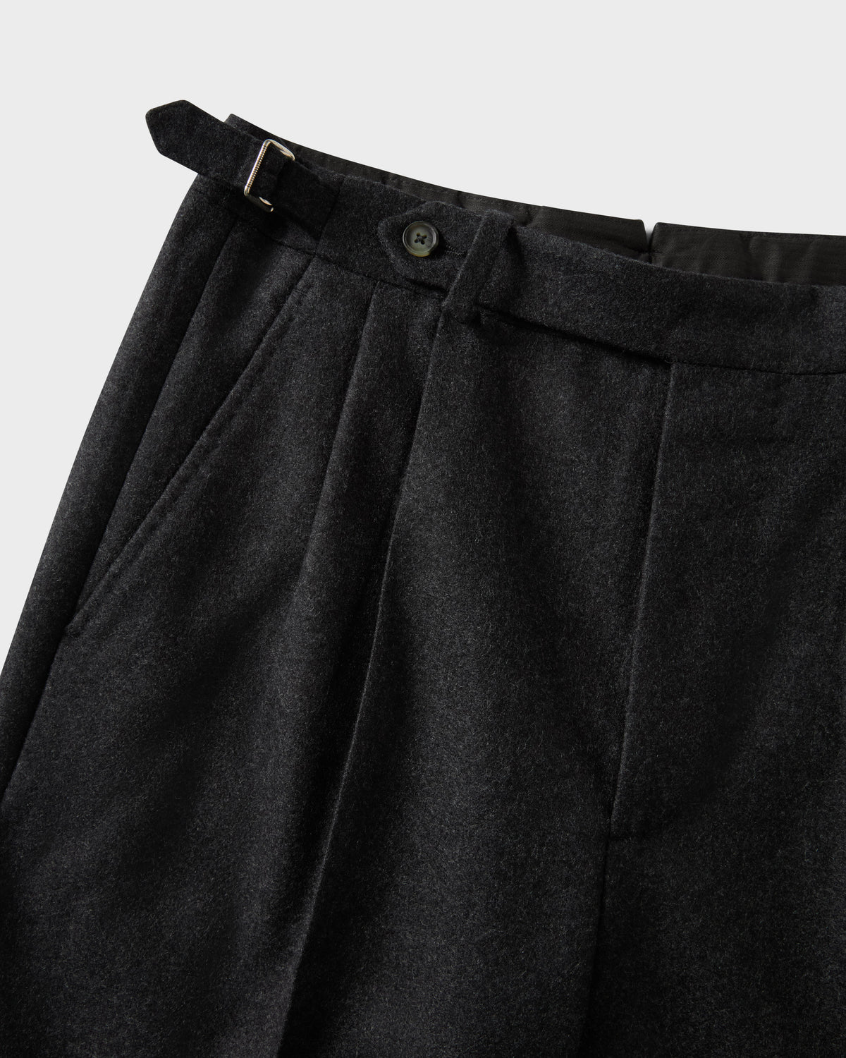 August Flannel Trousers - Charcoal Berg & Berg