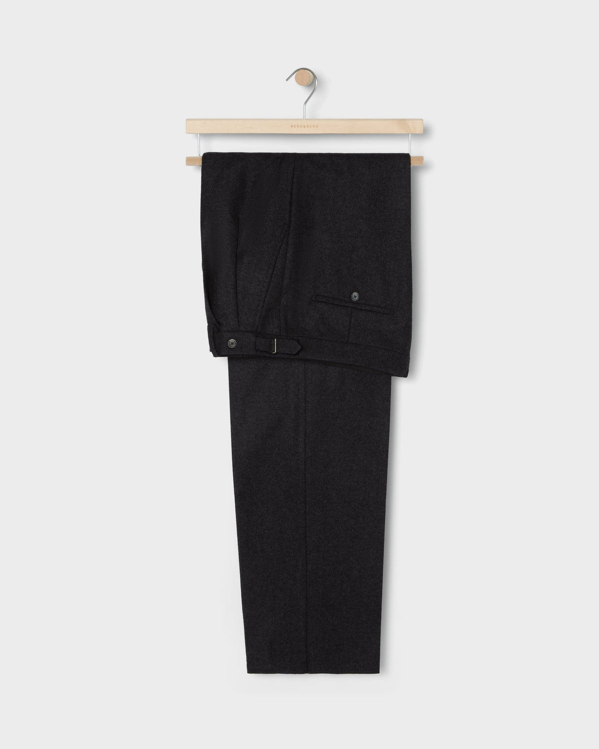 August Flannel Trousers - Charcoal Berg & Berg