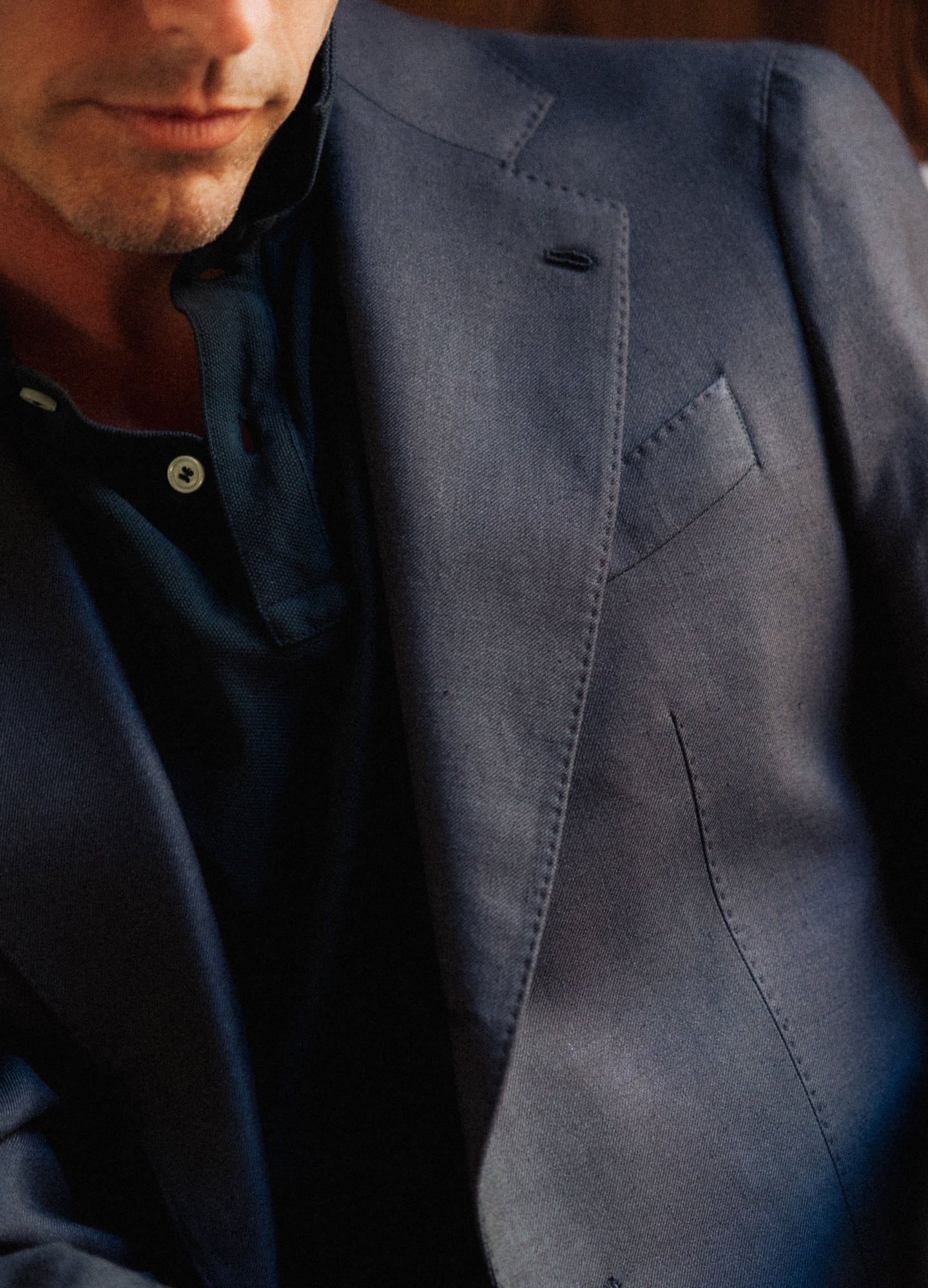 Don Wool/Silk/Linen Suit - Black Berg & Berg