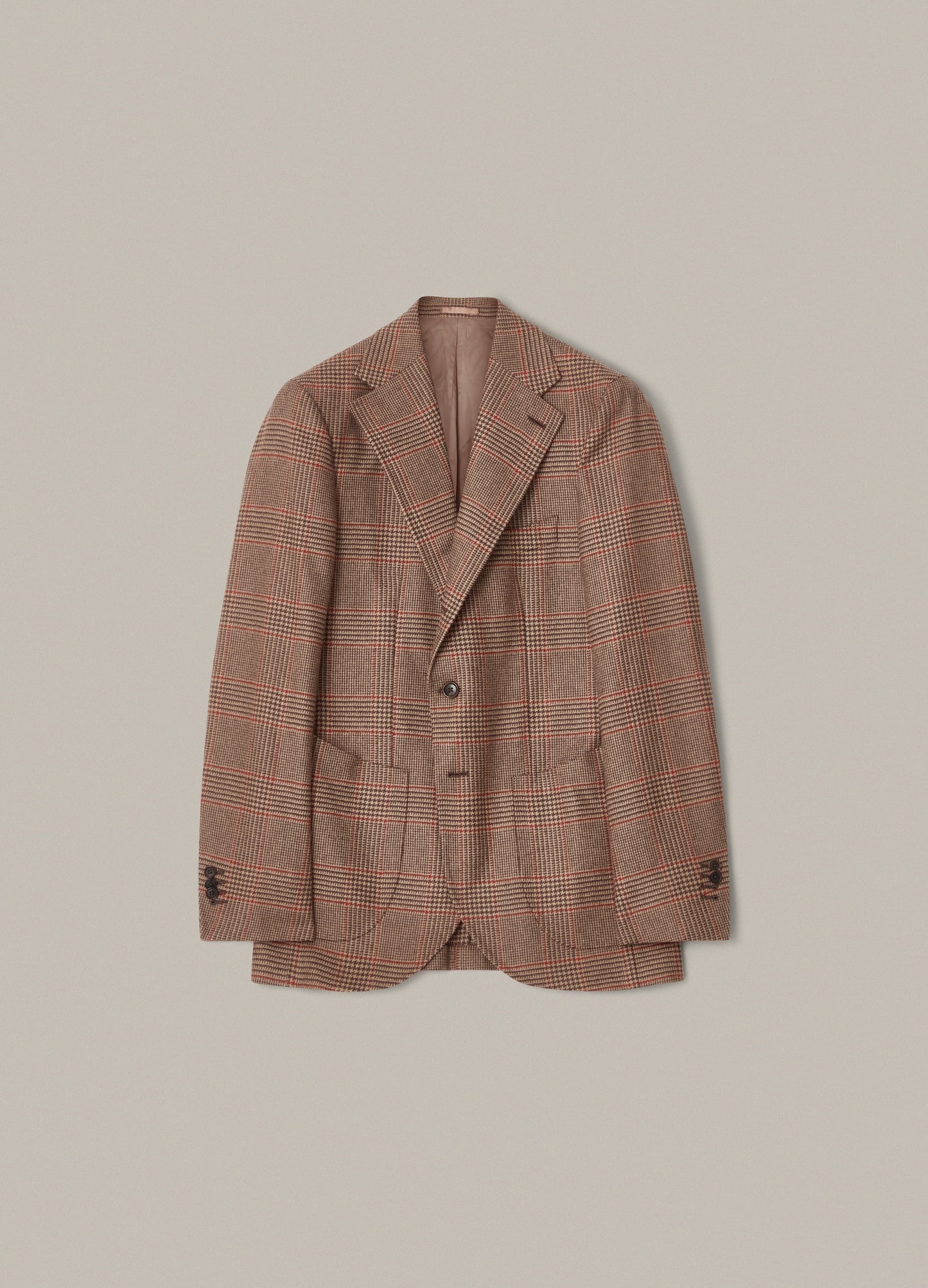 Dan Sport Tweed Blazer - Brown/Red Glencheck Berg & Berg