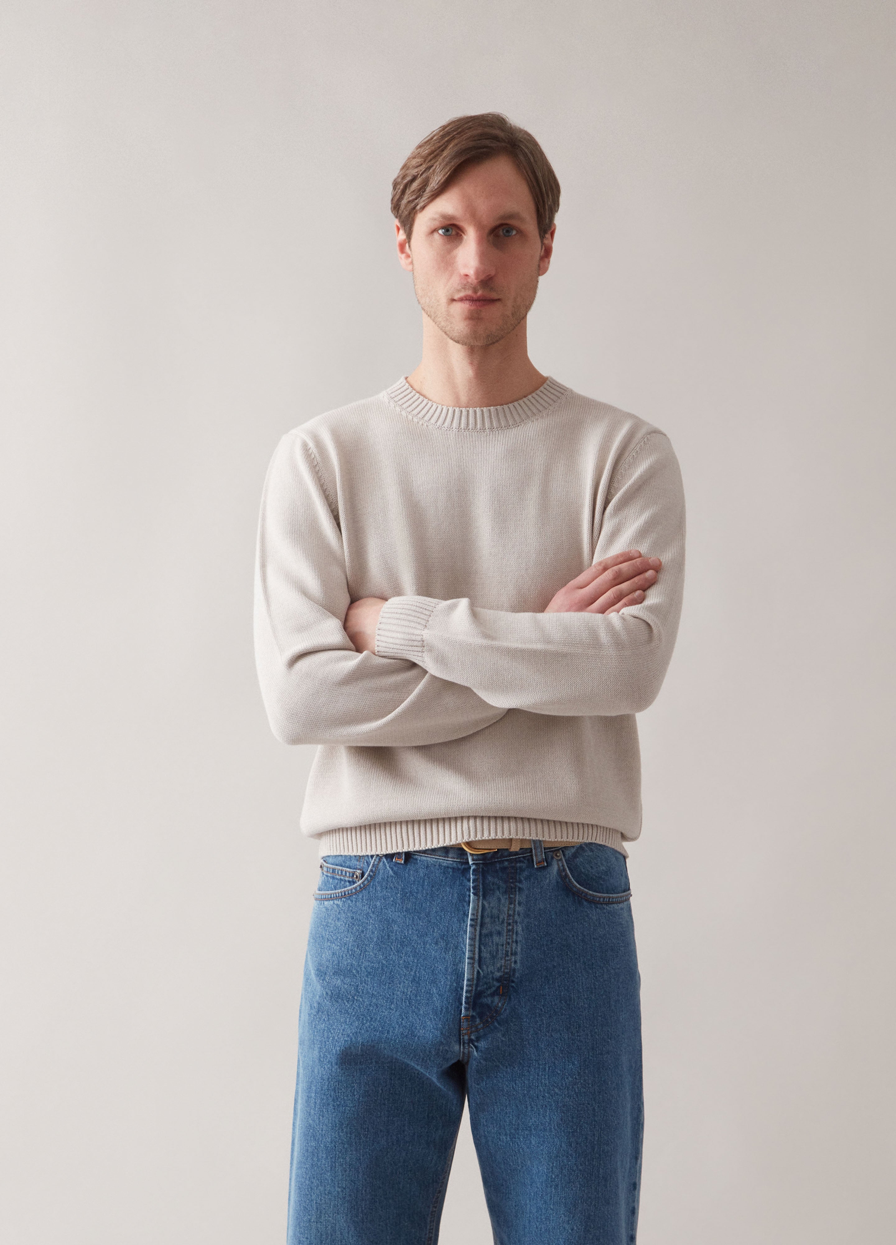 Bert Crewneck Sweater - Cream bergbergstore