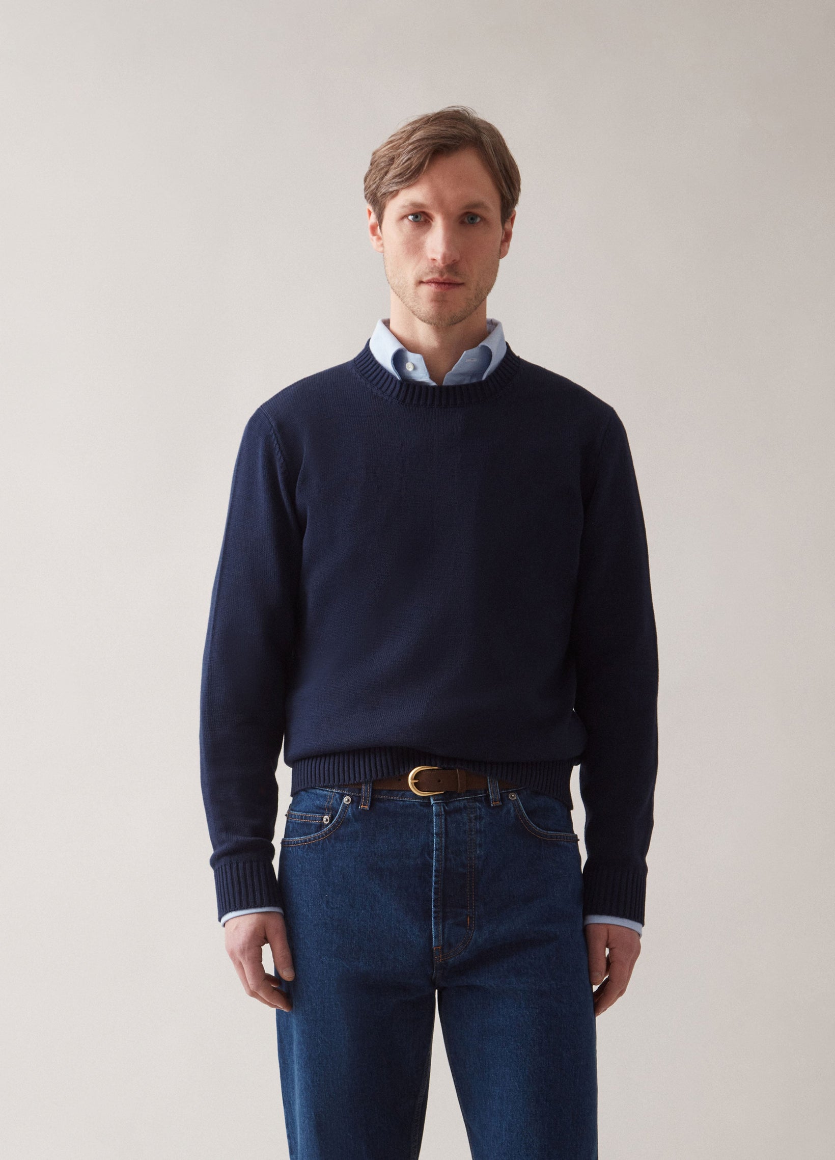 Bert Crewneck Sweater - Navy bergbergstore