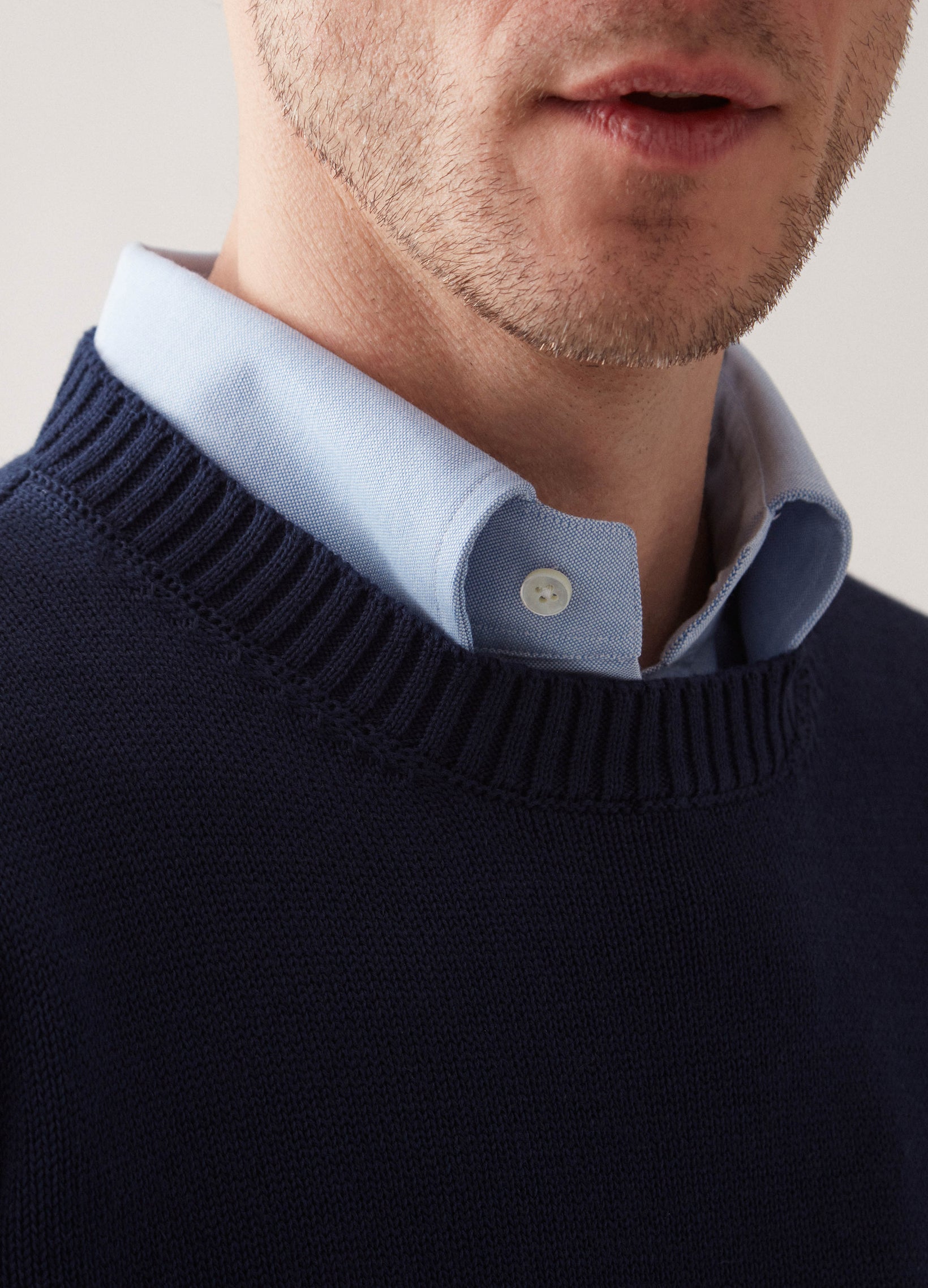 Bert Crewneck Sweater - Navy bergbergstore
