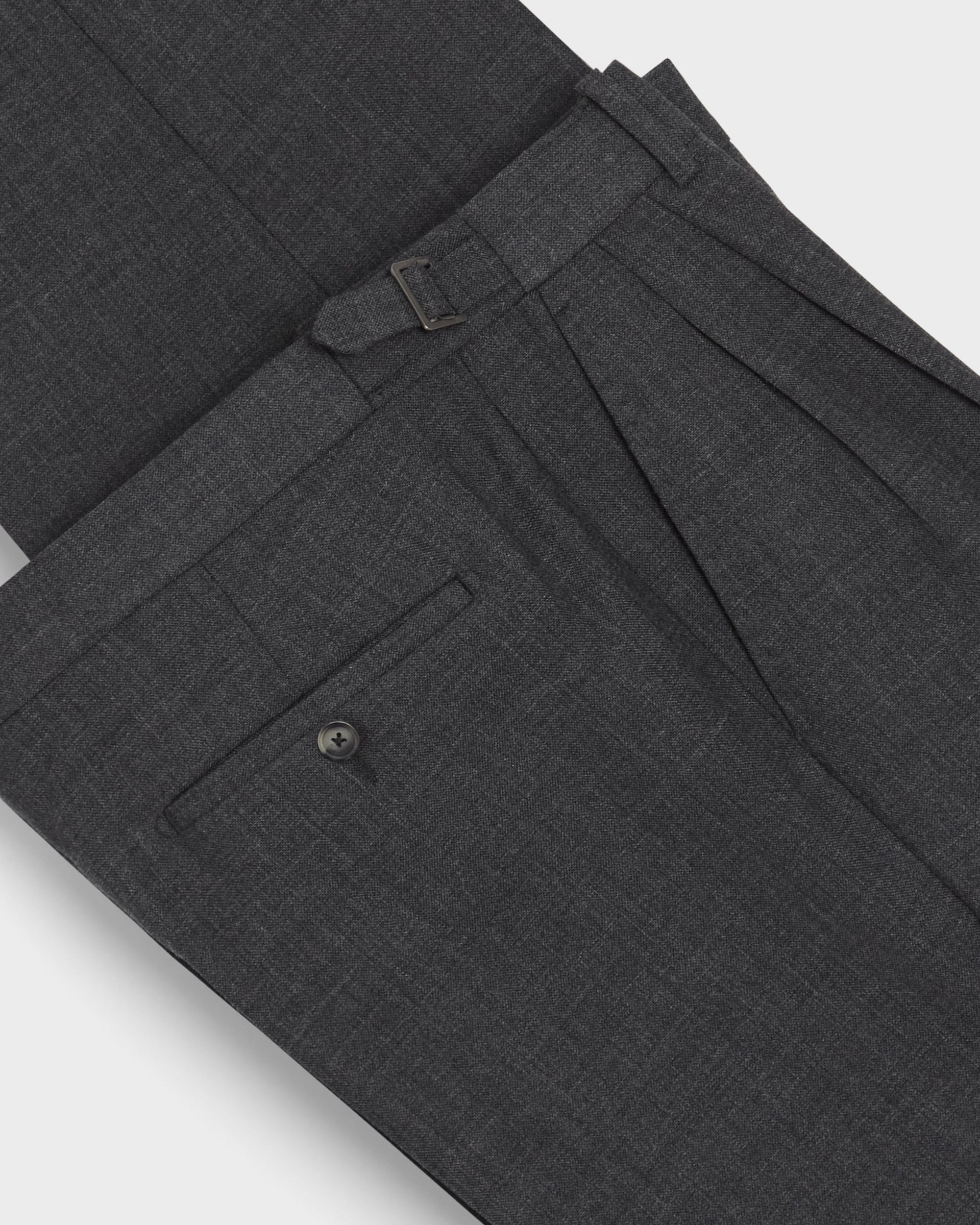 August High Twist Wool Trousers - Mid Grey Berg & Berg